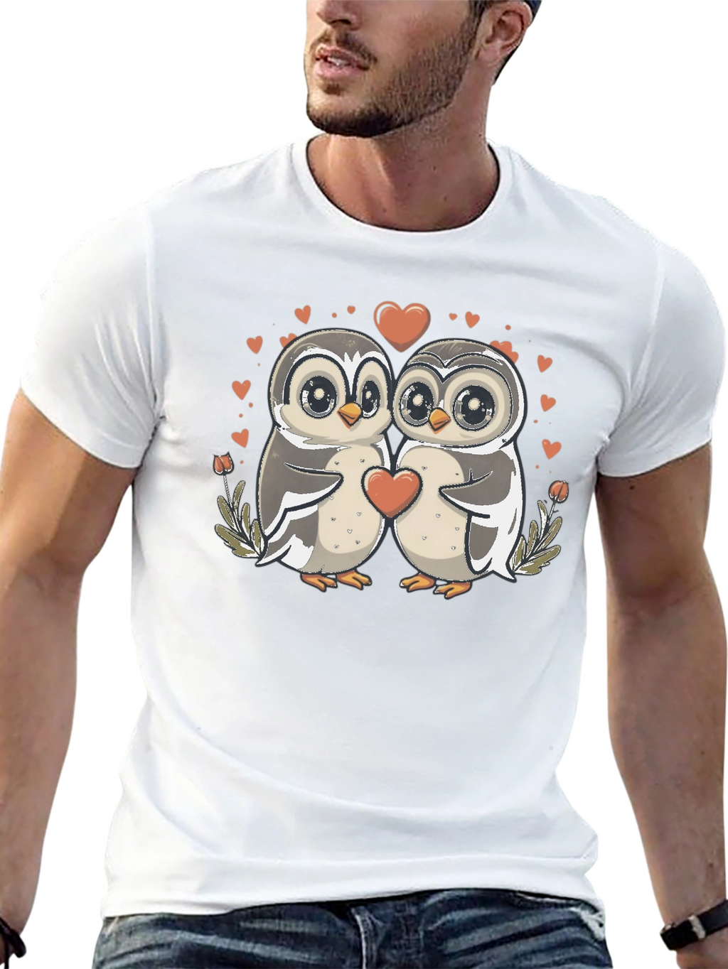 Owl Love T-Shirt: Cute Valentines Graphic Tee
