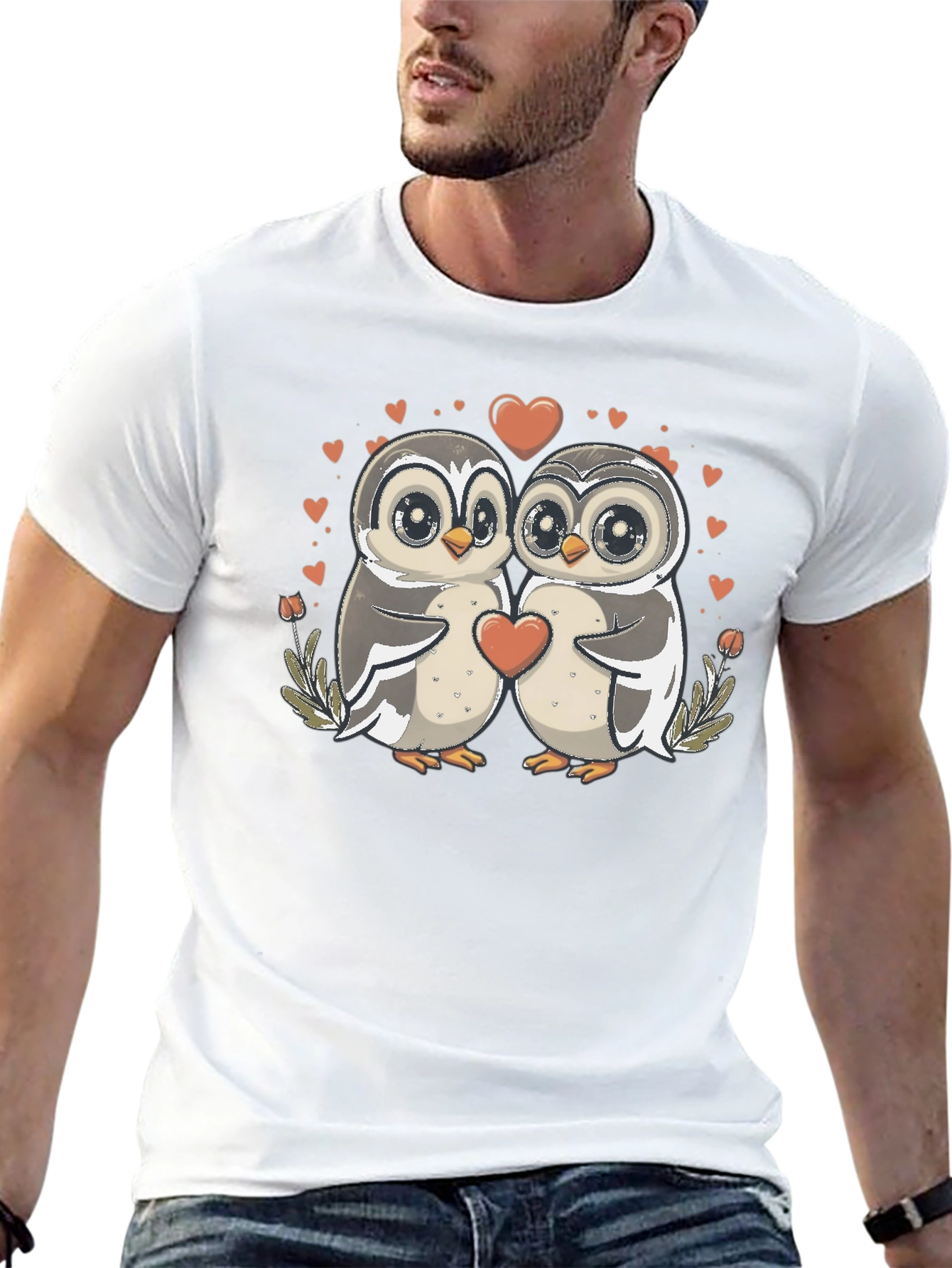 Owl Love T-Shirt: Cute Valentines Graphic Tee
