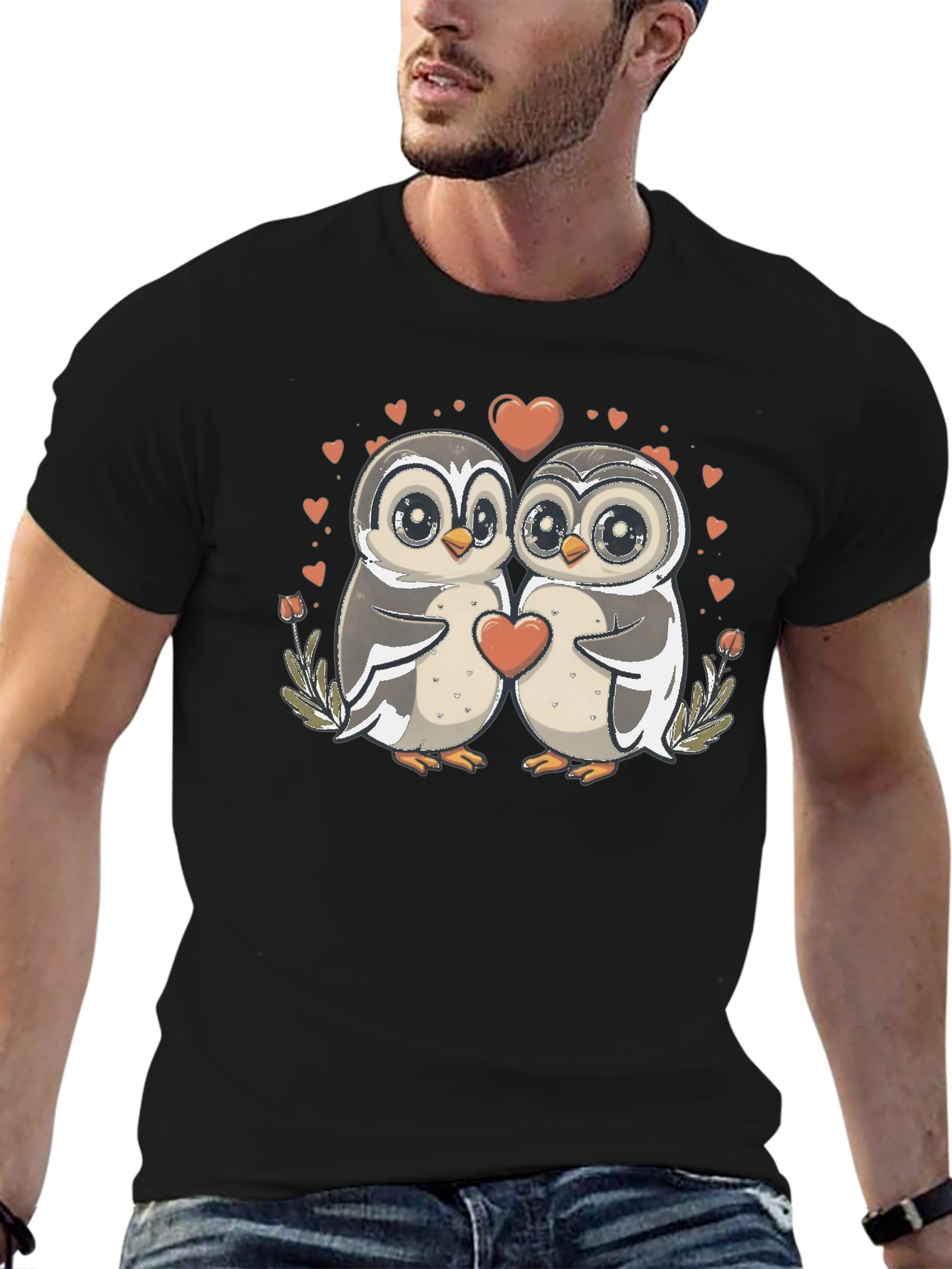 Owl Love T-Shirt: Cute Valentines Graphic Tee