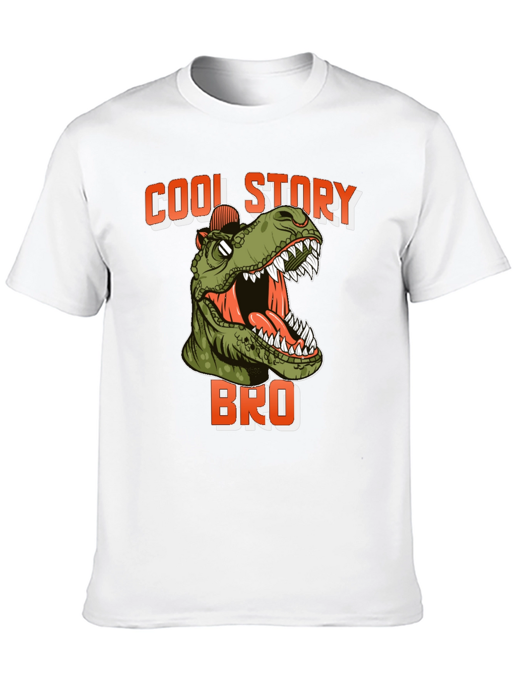 Cool Story Bro Dinosaur T-Shirt - Black