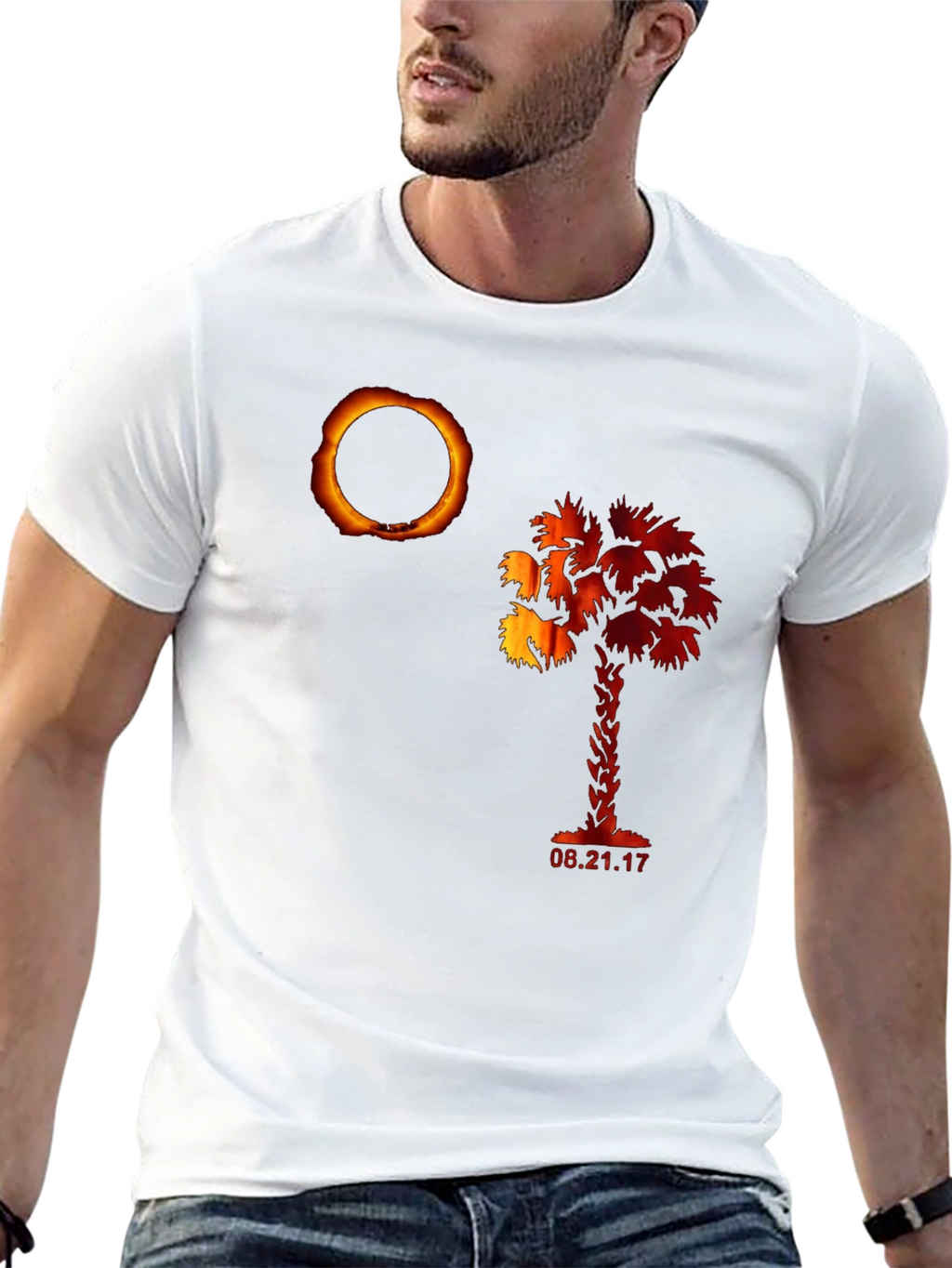 Eclipse Palm Tree Graphic Tee - 2017 Eclipse Shirt