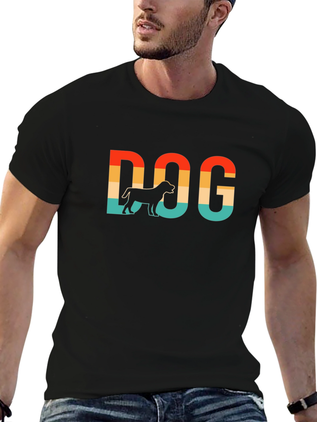 Retro Dog Graphic T-Shirt