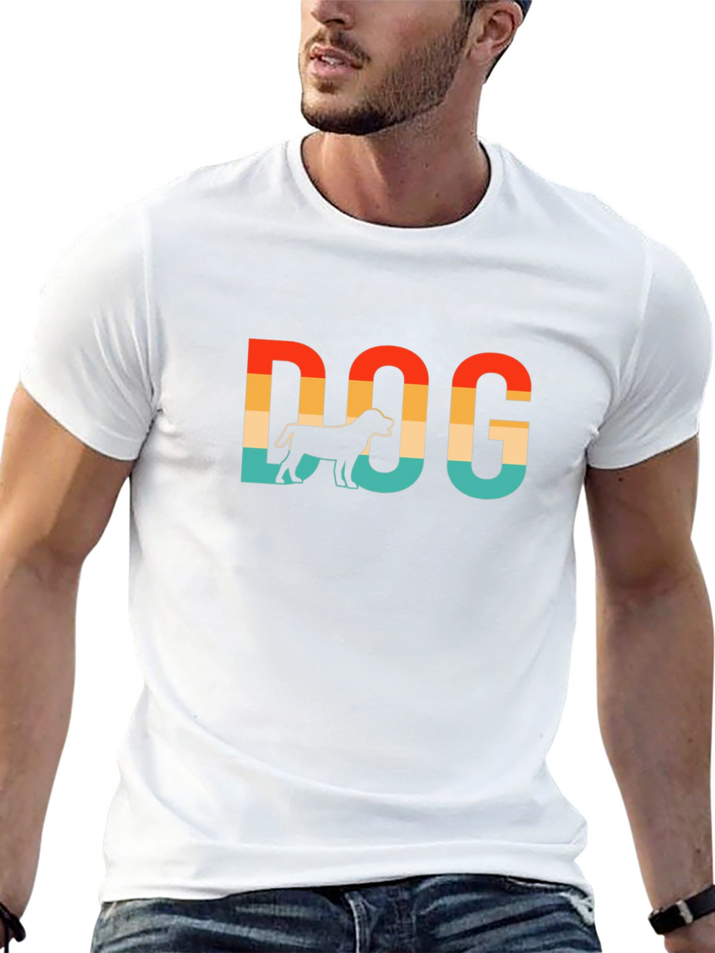 Retro Dog Graphic T-Shirt