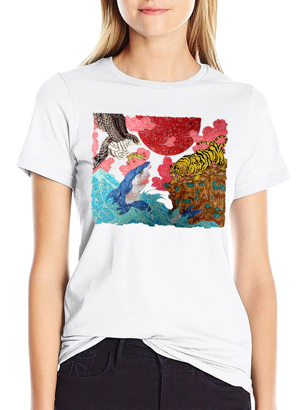 Ukiyo-e Style Graphic Tee