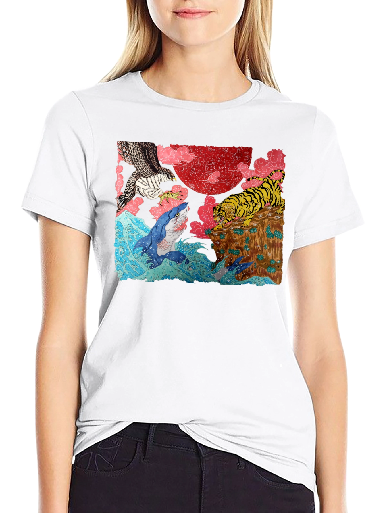 Ukiyo-e Style Graphic Tee