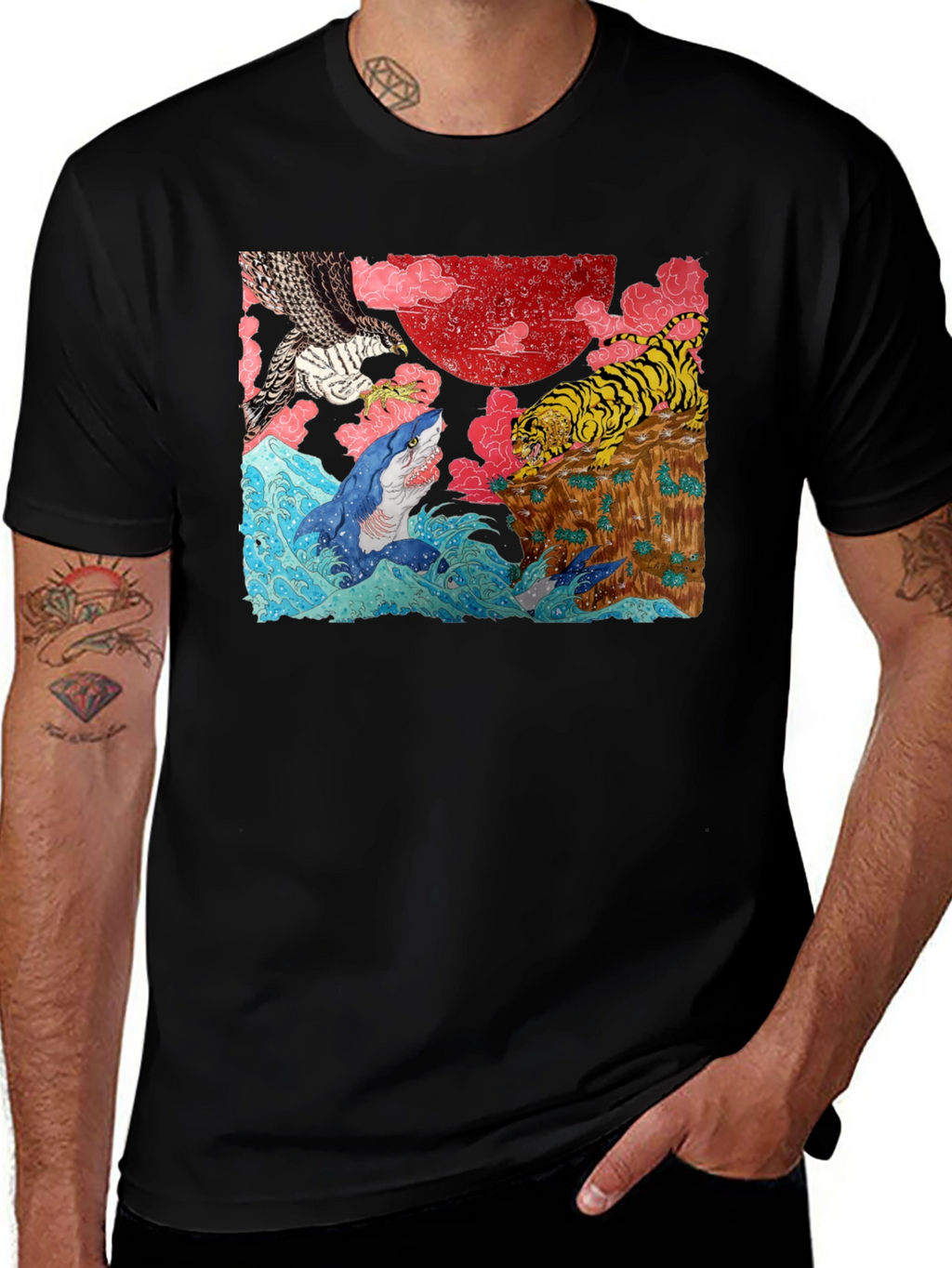 Ukiyo-e Style Graphic Tee