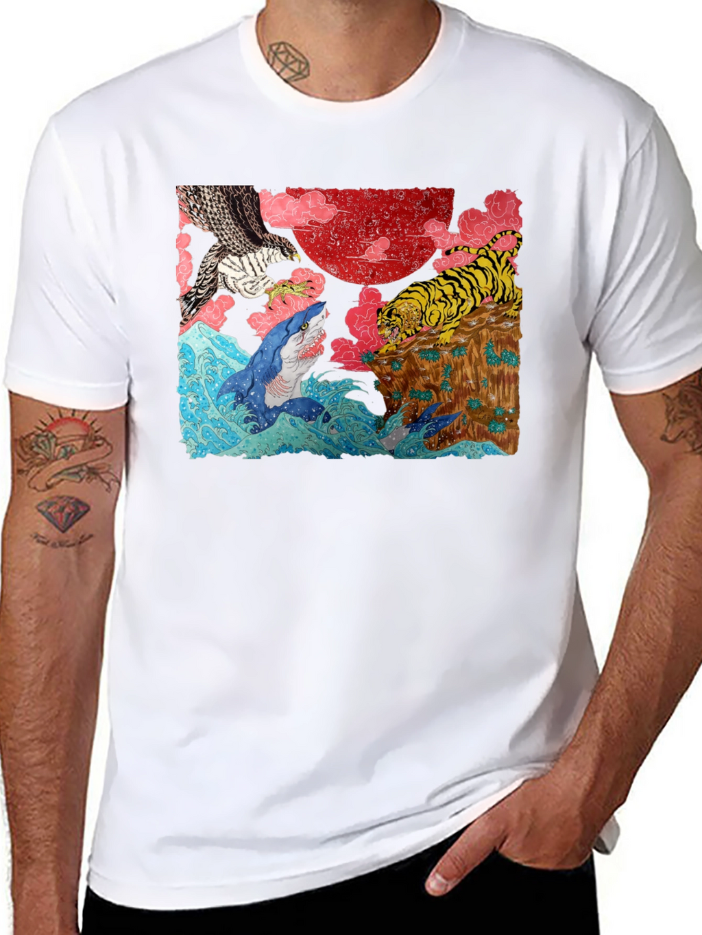 Ukiyo-e Style Graphic Tee