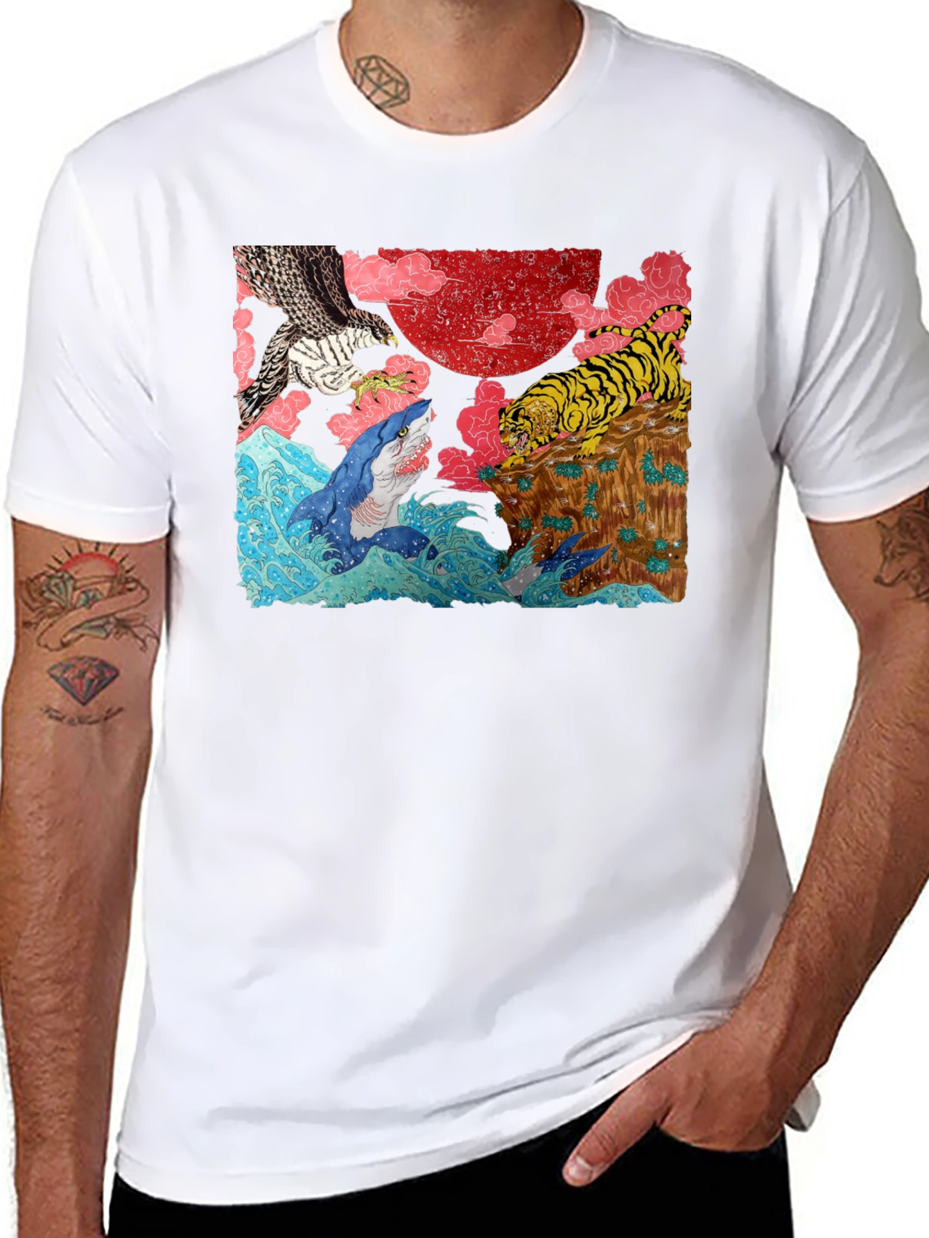 Ukiyo-e Style Graphic Tee