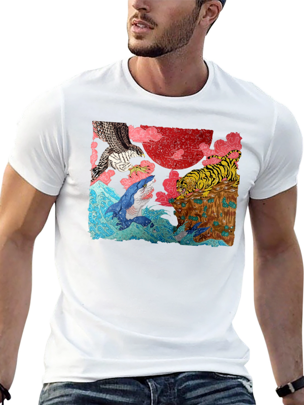 Ukiyo-e Style Graphic Tee