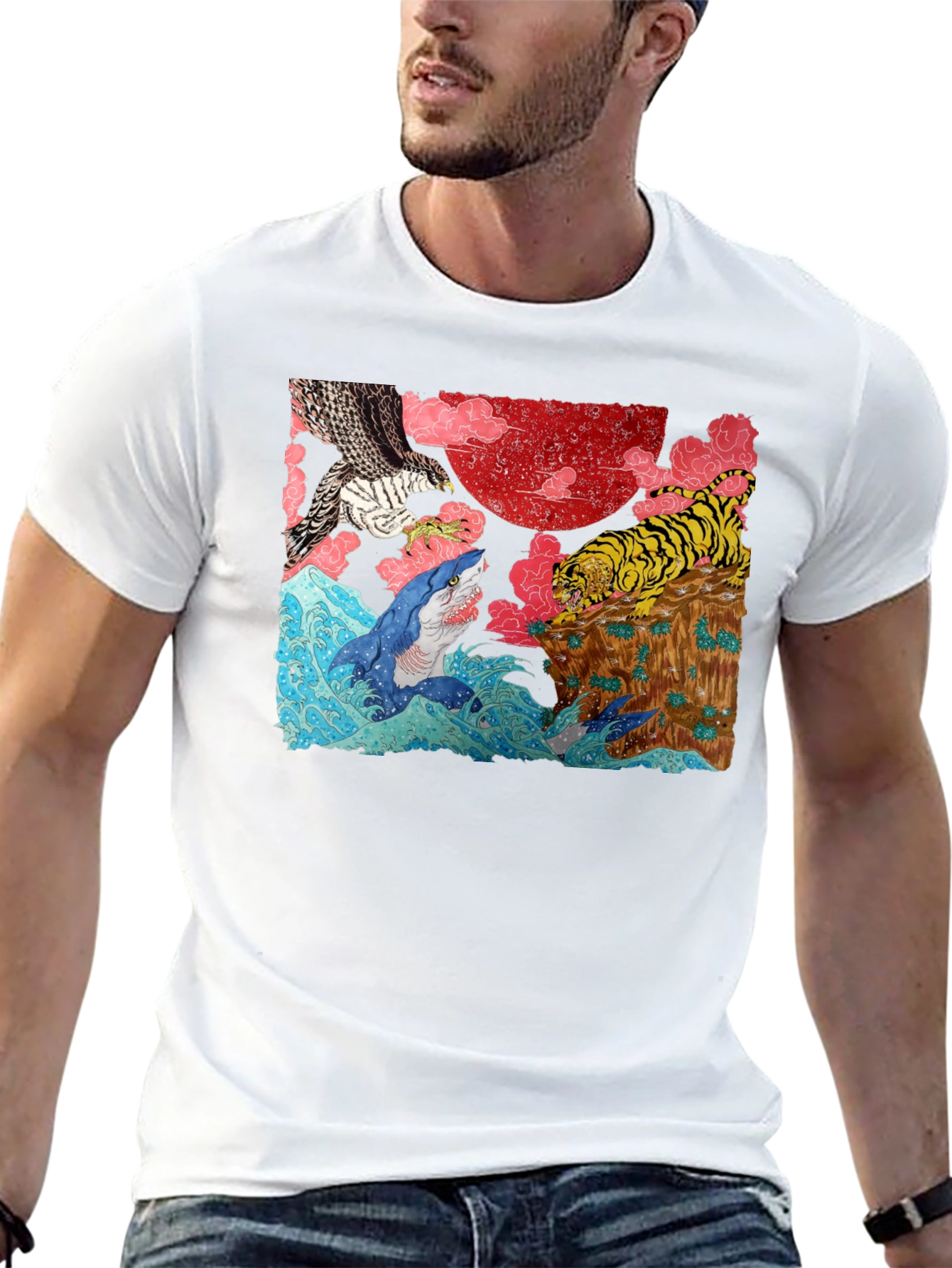 Ukiyo-e Style Graphic Tee