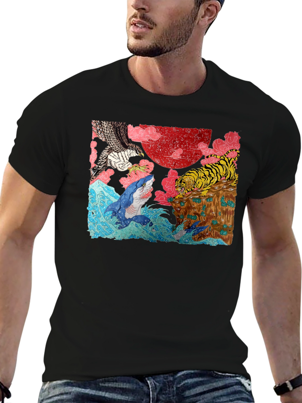 Ukiyo-e Style Graphic Tee