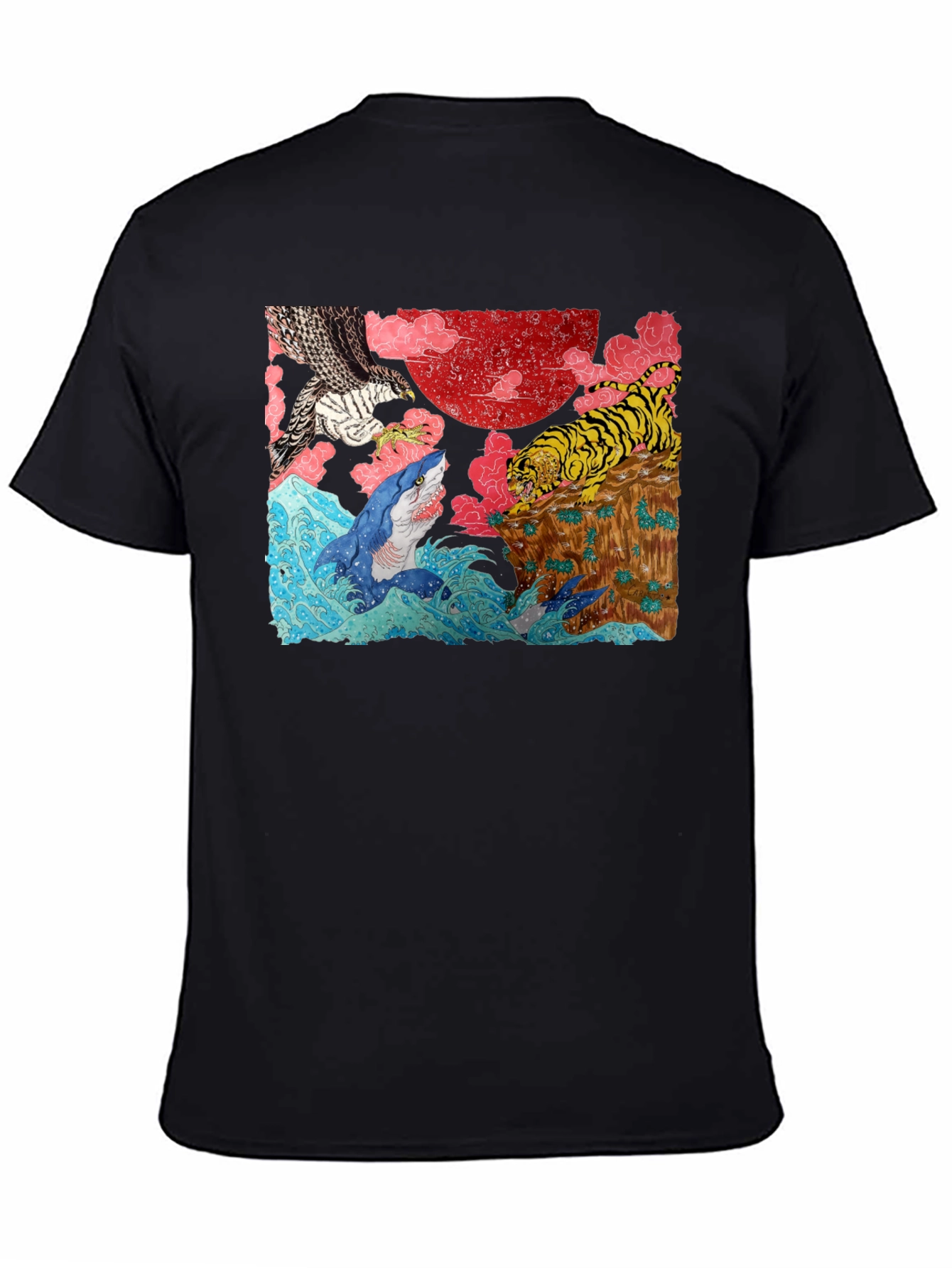 Ukiyo-e Style Graphic Tee