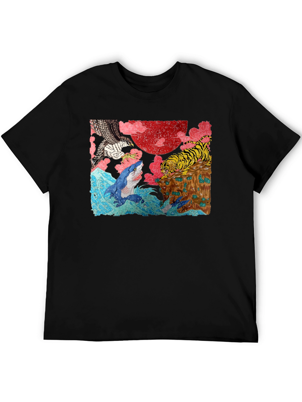 Ukiyo-e Style Graphic Tee