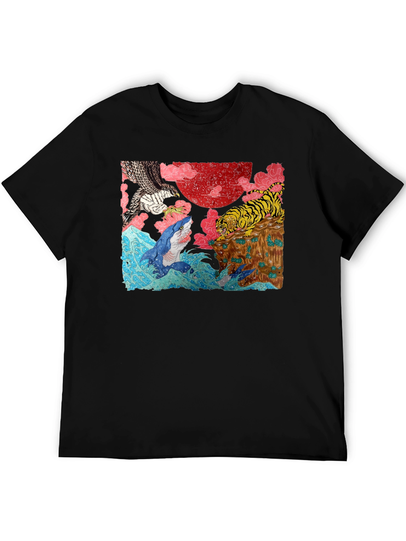 Ukiyo-e Style Graphic Tee