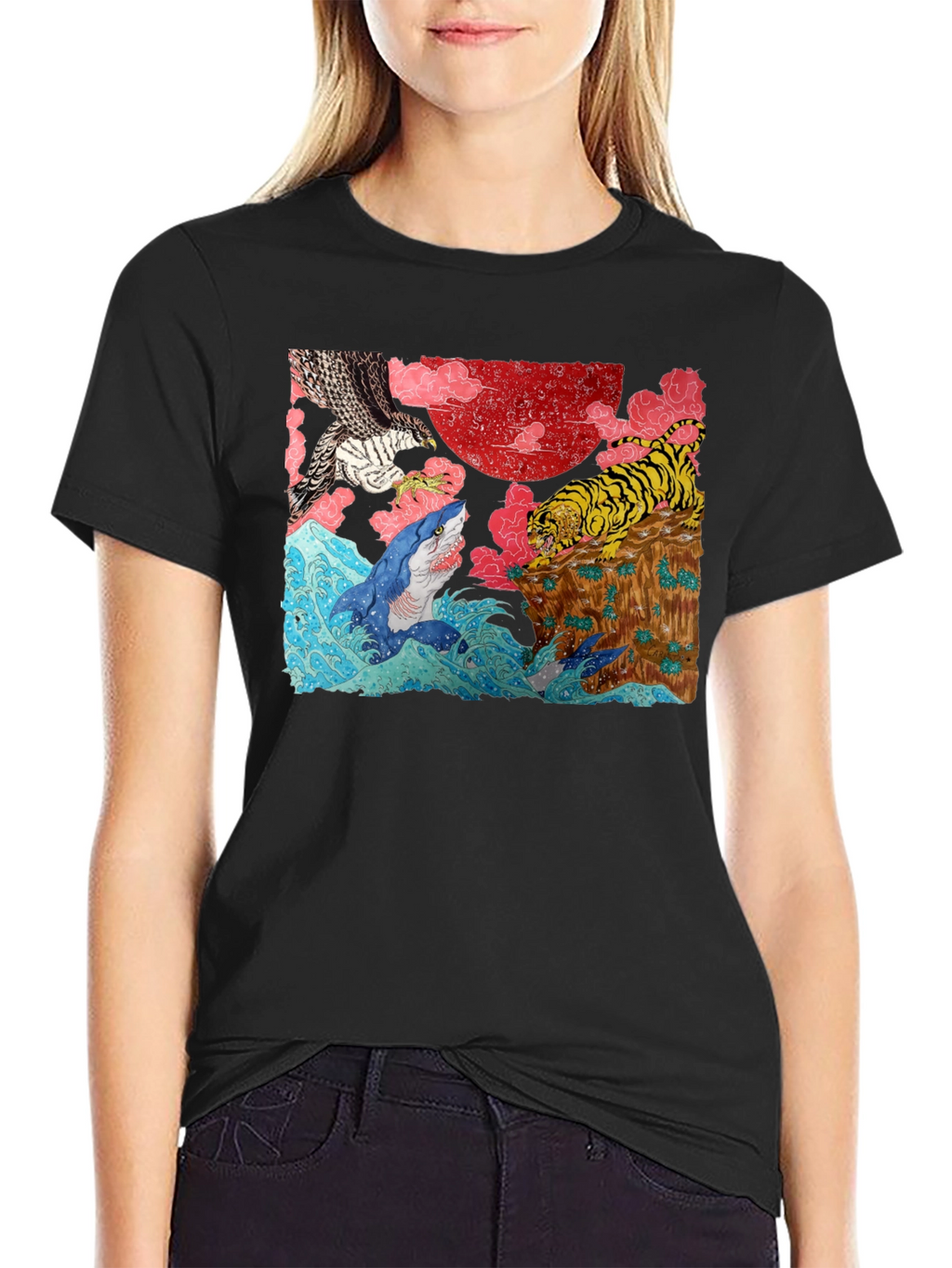 Ukiyo-e Style Graphic Tee