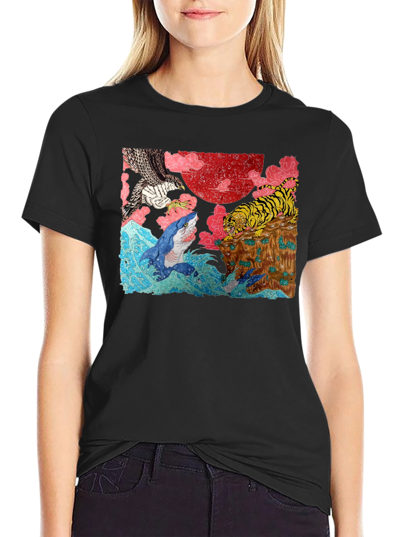 Ukiyo-e Style Graphic Tee