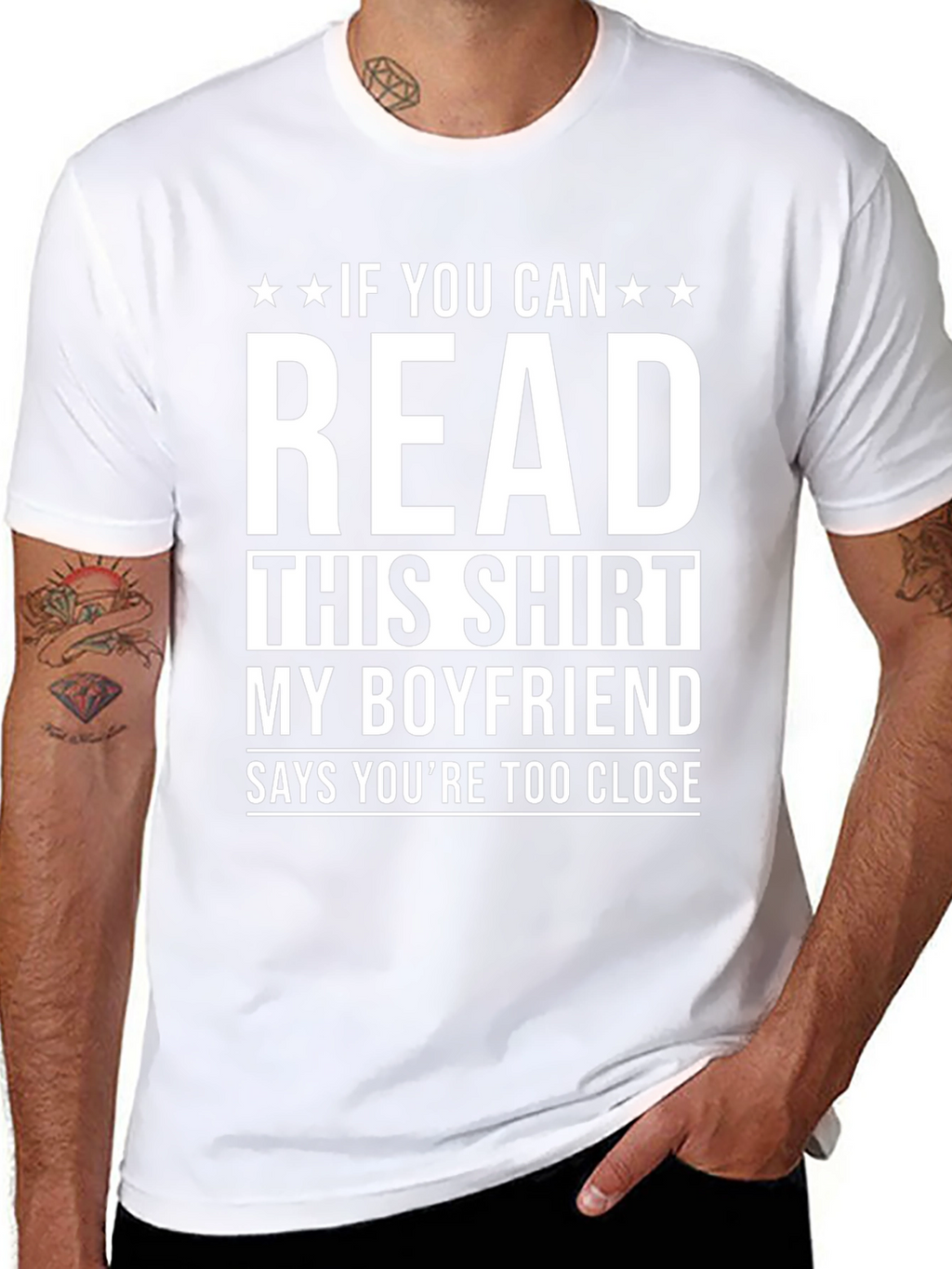 Funny Boyfriend T-Shirt: Read This Shirt!