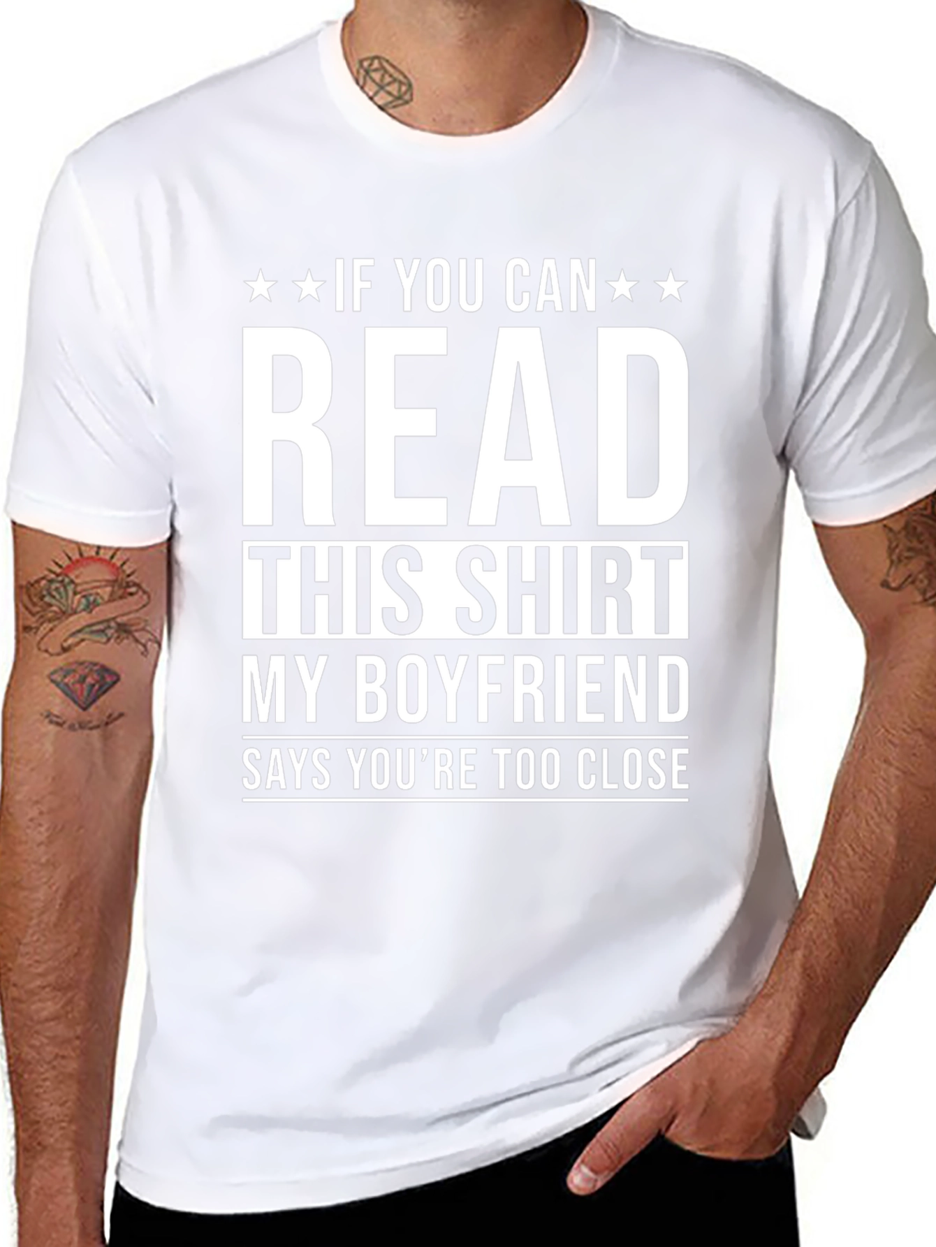 Funny Boyfriend T-Shirt: Read This Shirt!