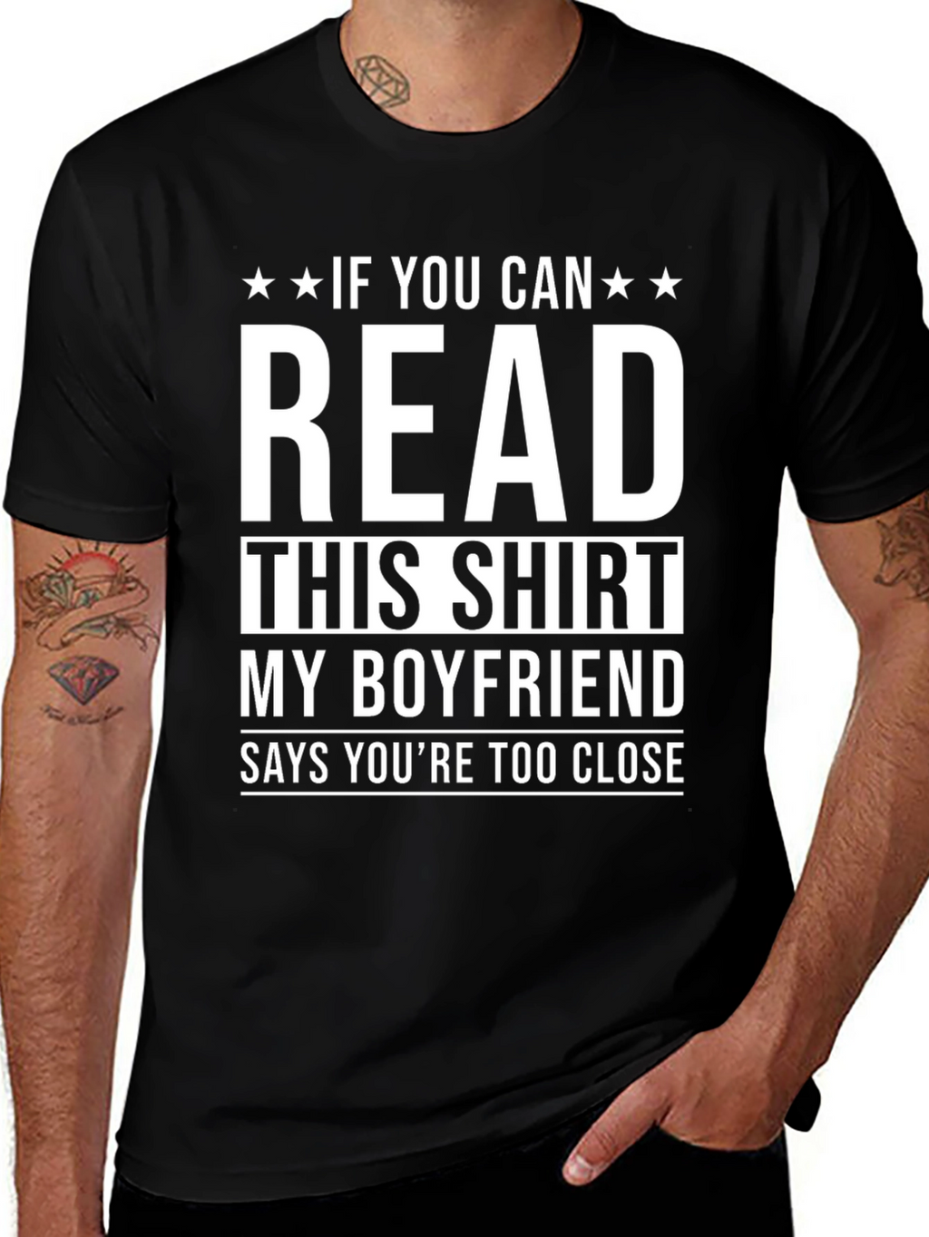Funny Boyfriend T-Shirt: Read This Shirt!