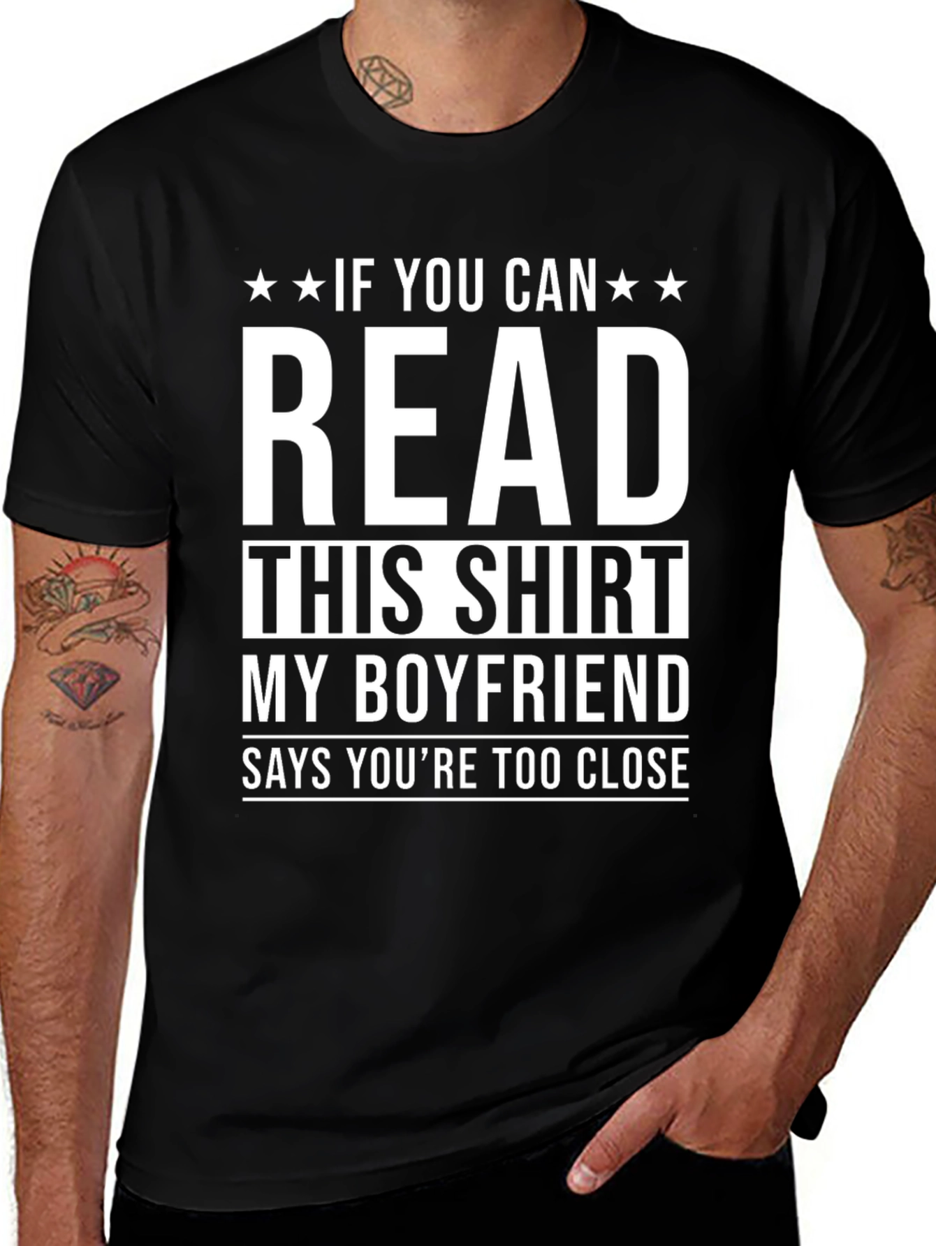 Funny Boyfriend T-Shirt: Read This Shirt!