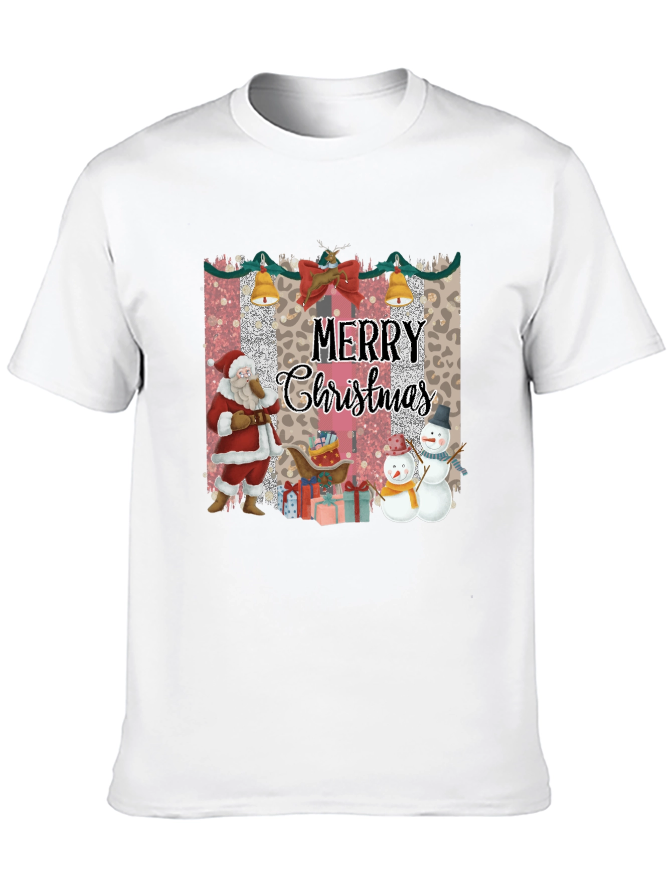 Merry Christmas Santa Snowman T-Shirt