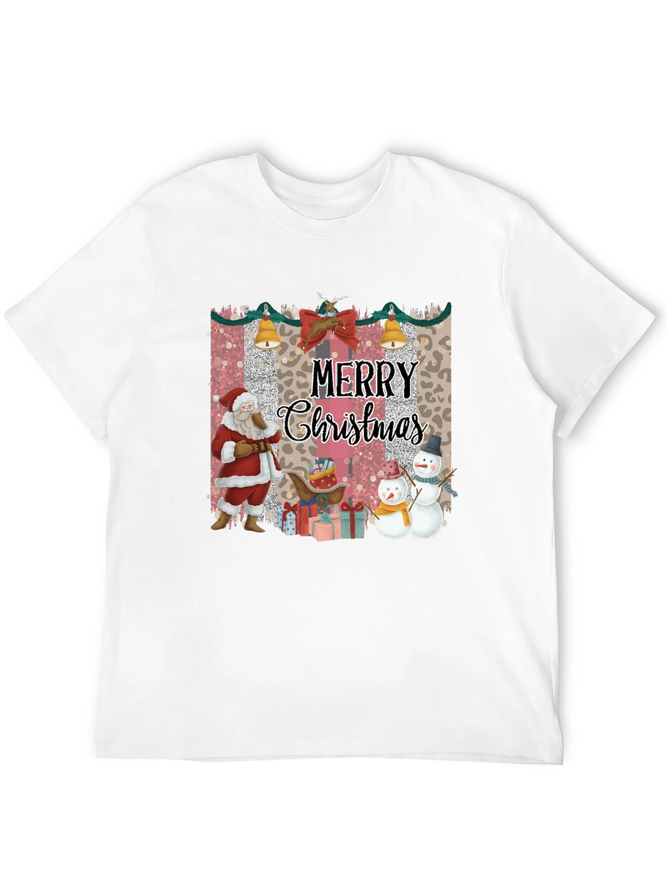 Merry Christmas Santa Snowman T-Shirt