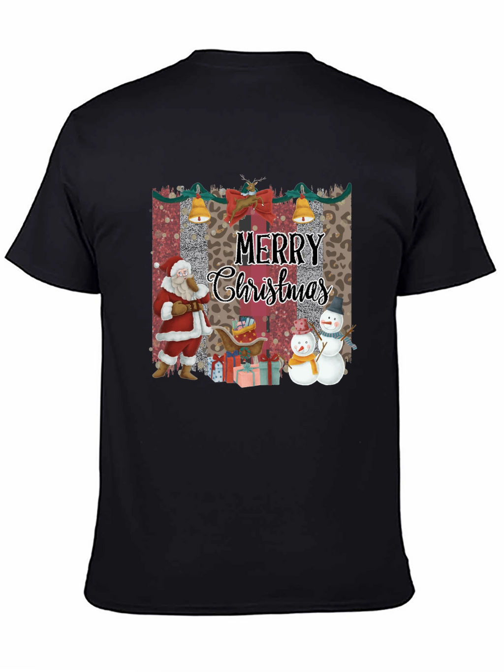 Merry Christmas Santa Snowman T-Shirt
