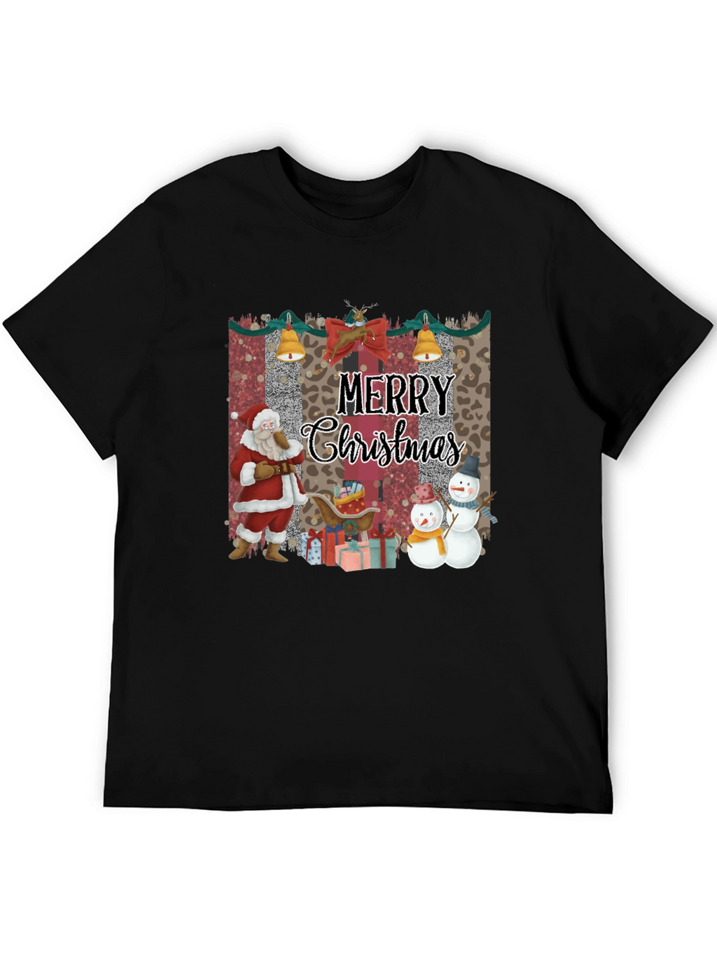 Merry Christmas Santa Snowman T-Shirt