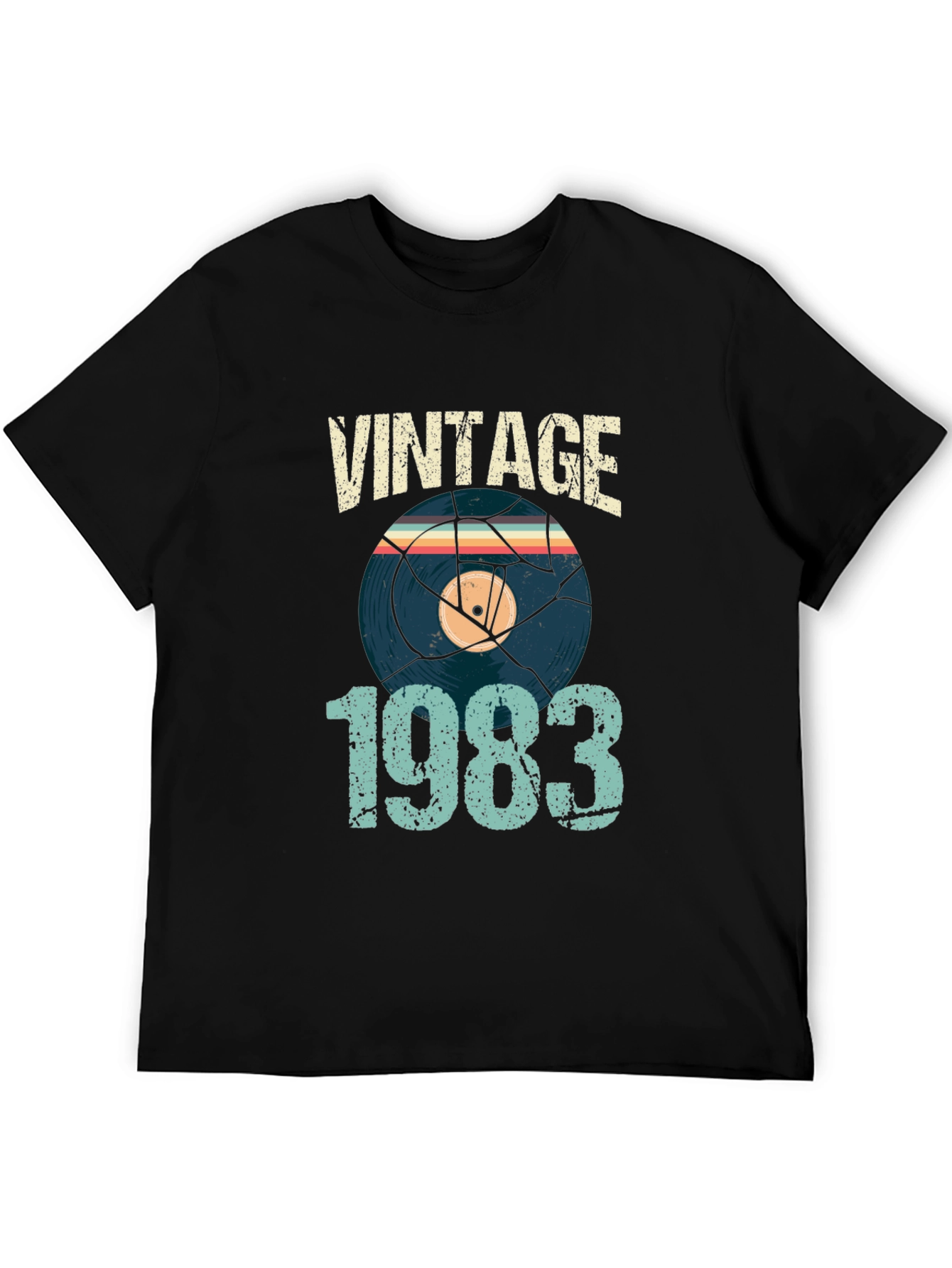 Vintage 1983 Record Graphic T-Shirt