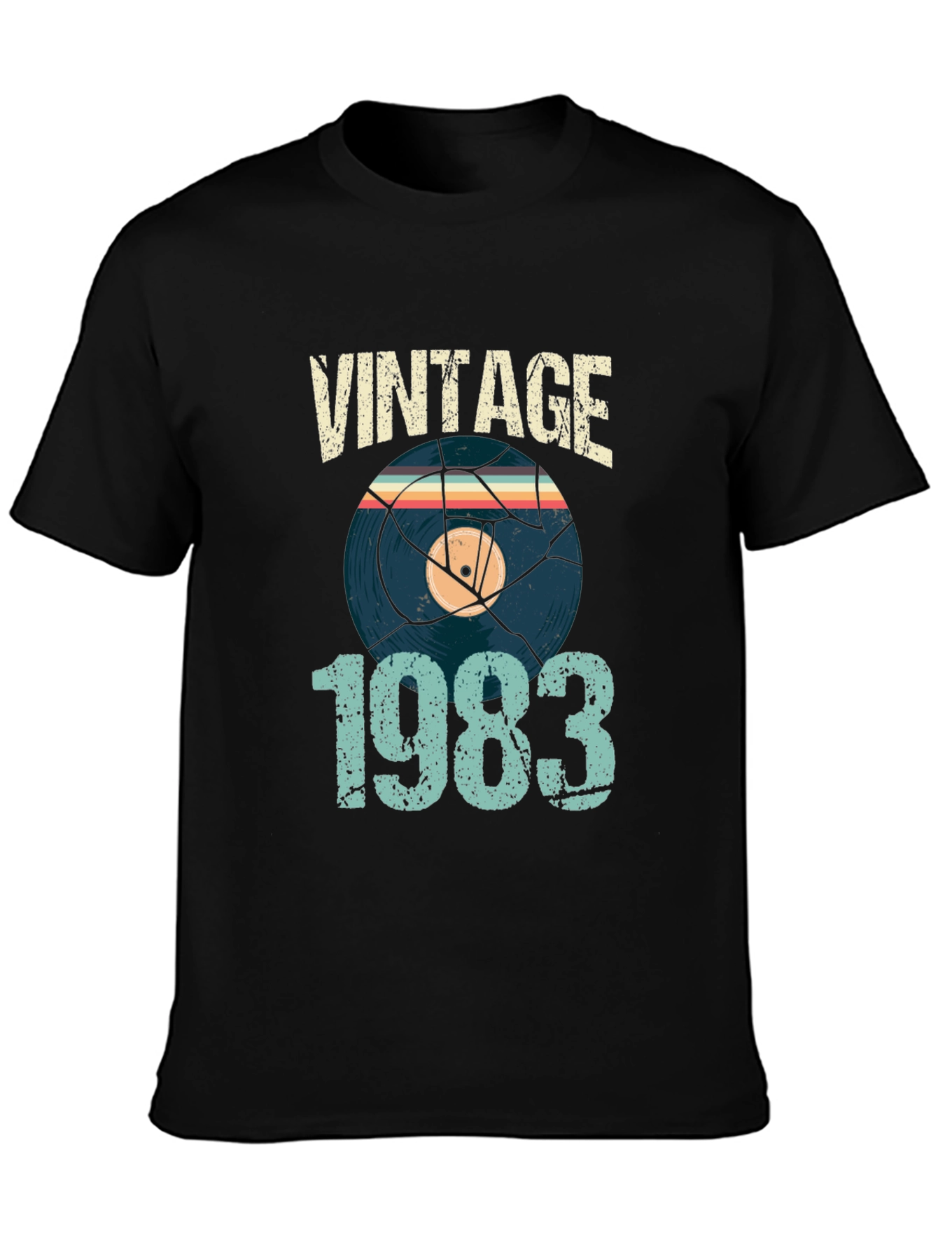 Vintage 1983 Record Graphic T-Shirt