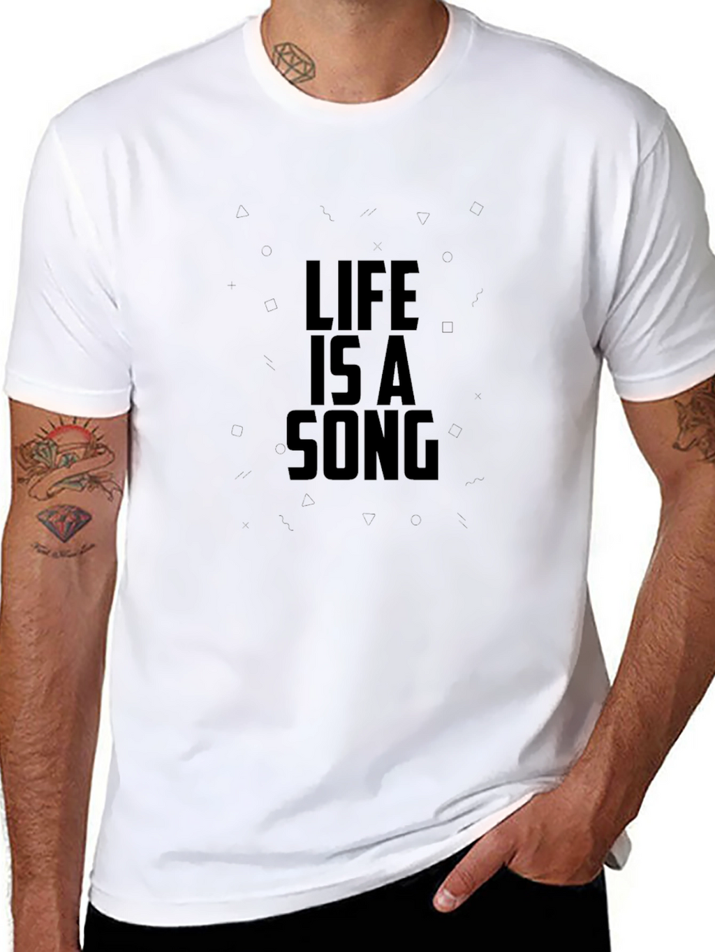 Life is a Song Black Graphic Tee
