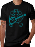 Frog Playing Guitar Graphic T-Shirt