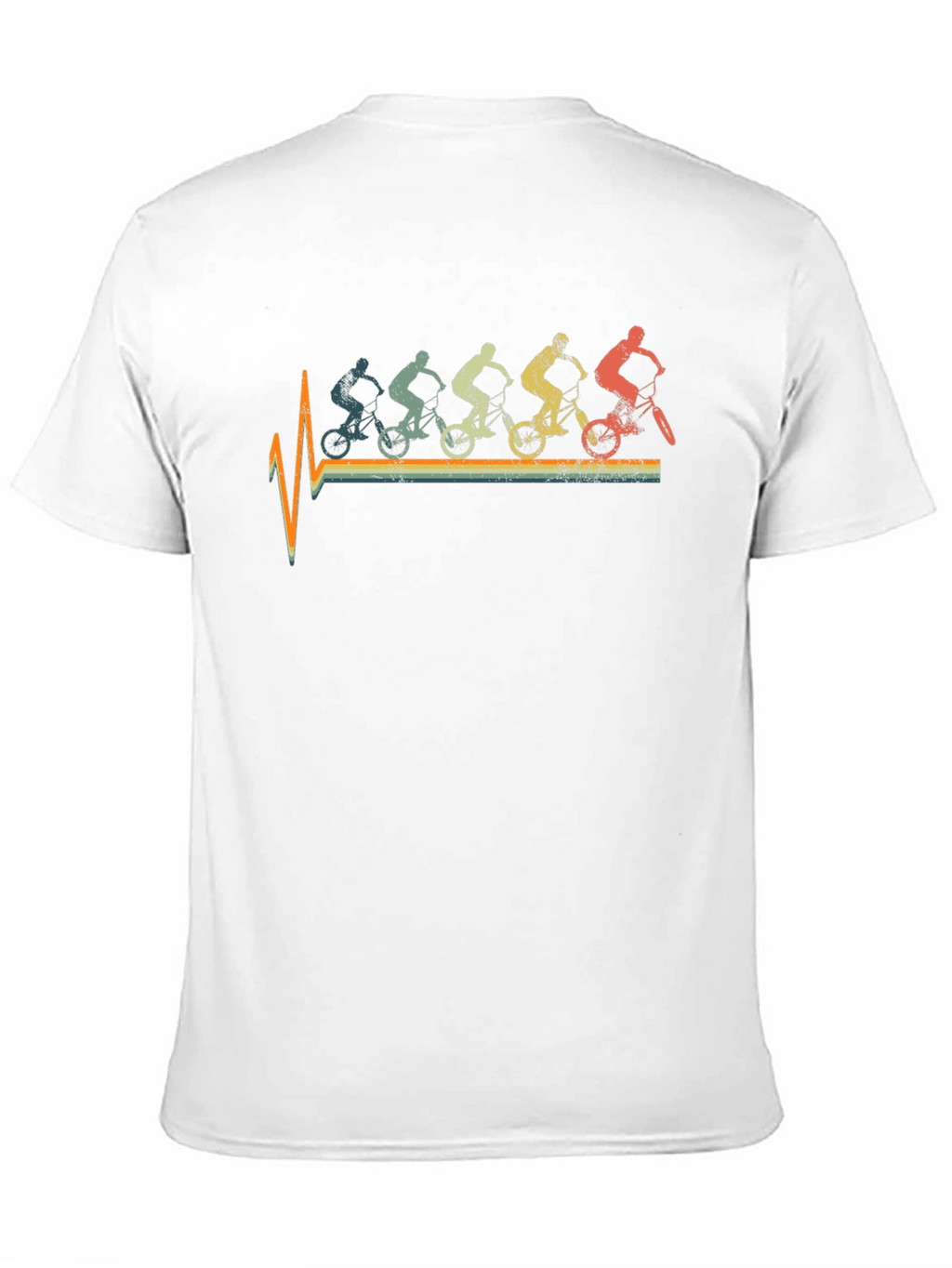 Retro Biker Heartbeat T-Shirt