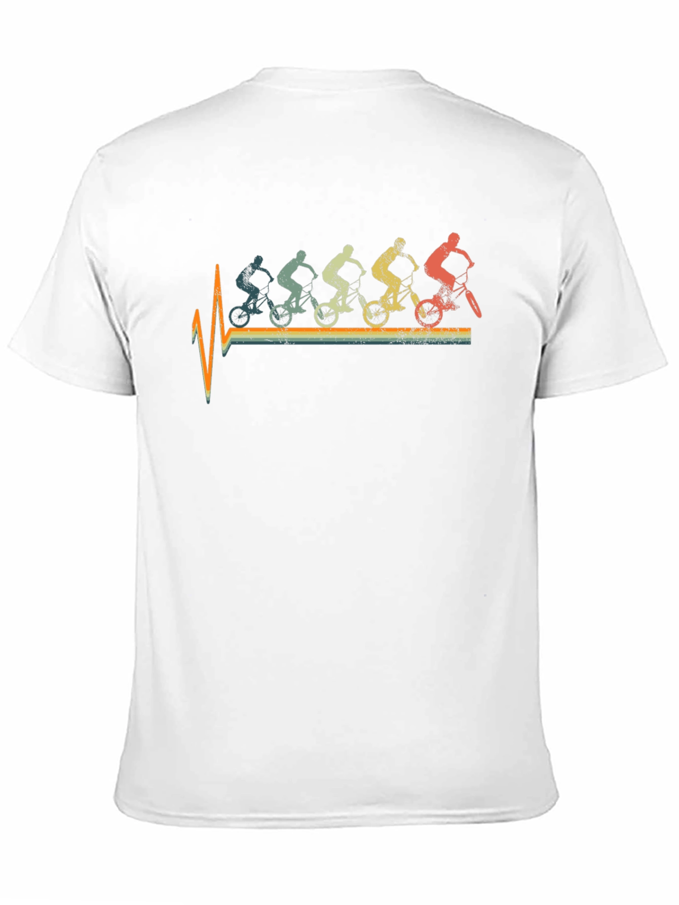 Retro Biker Heartbeat T-Shirt