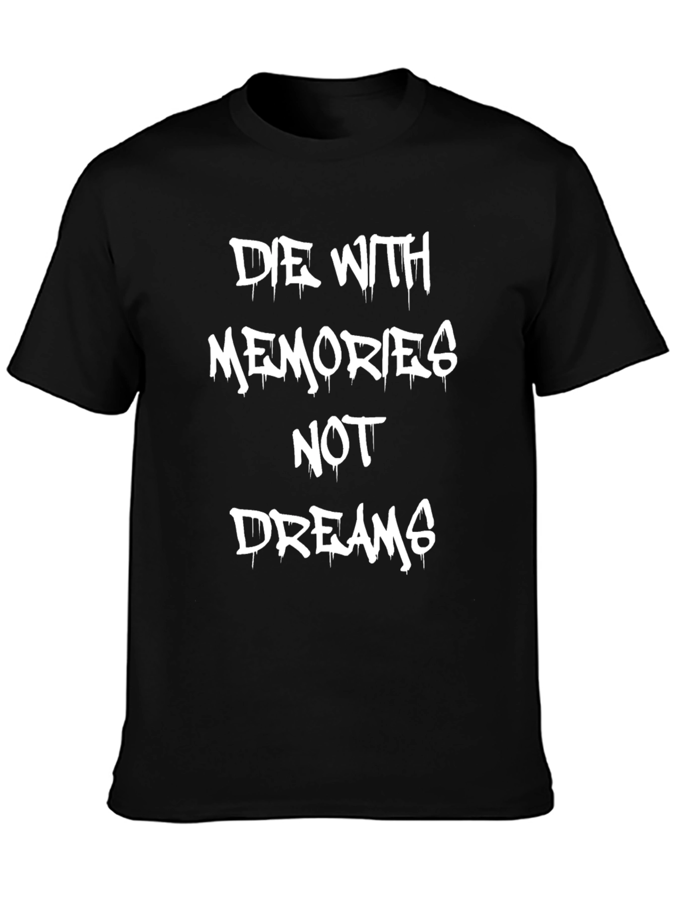 Die With Memories Black Graphic T-Shirt