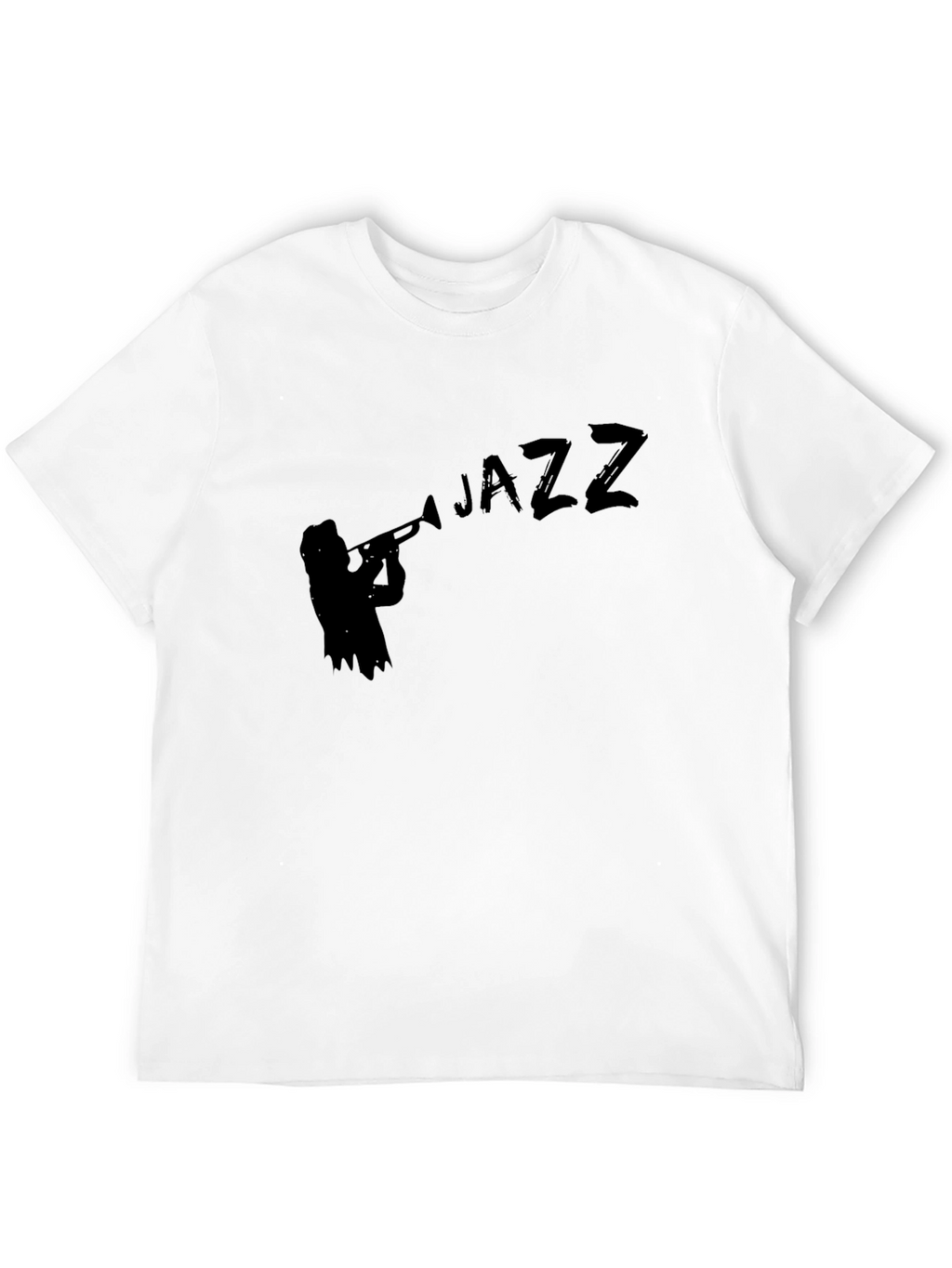 Jazz Musician Silhouette Black T-Shirt