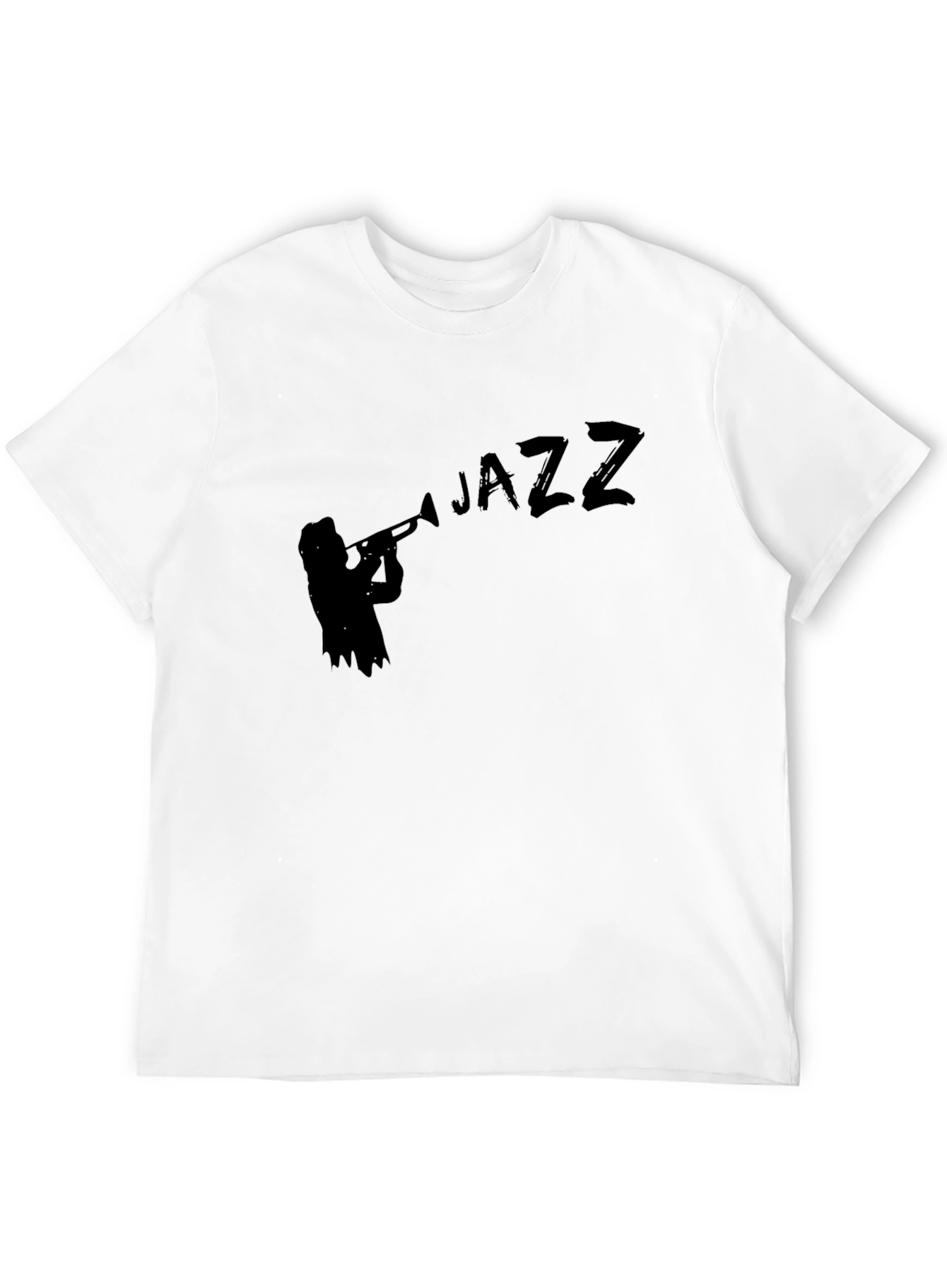 Jazz Musician Silhouette Black T-Shirt