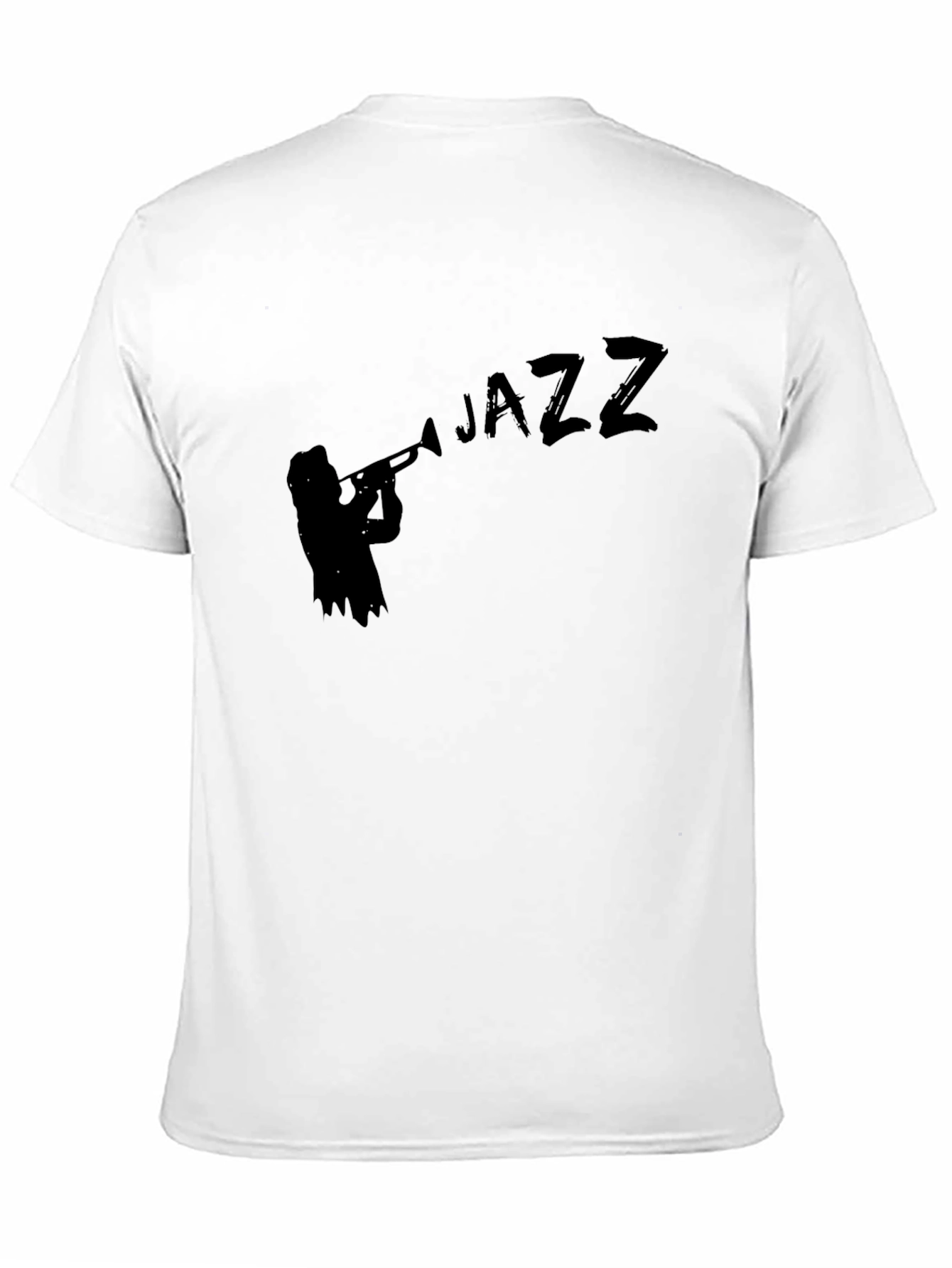 Jazz Musician Silhouette Black T-Shirt