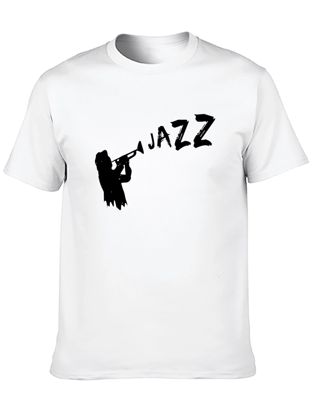 Jazz Musician Silhouette Black T-Shirt