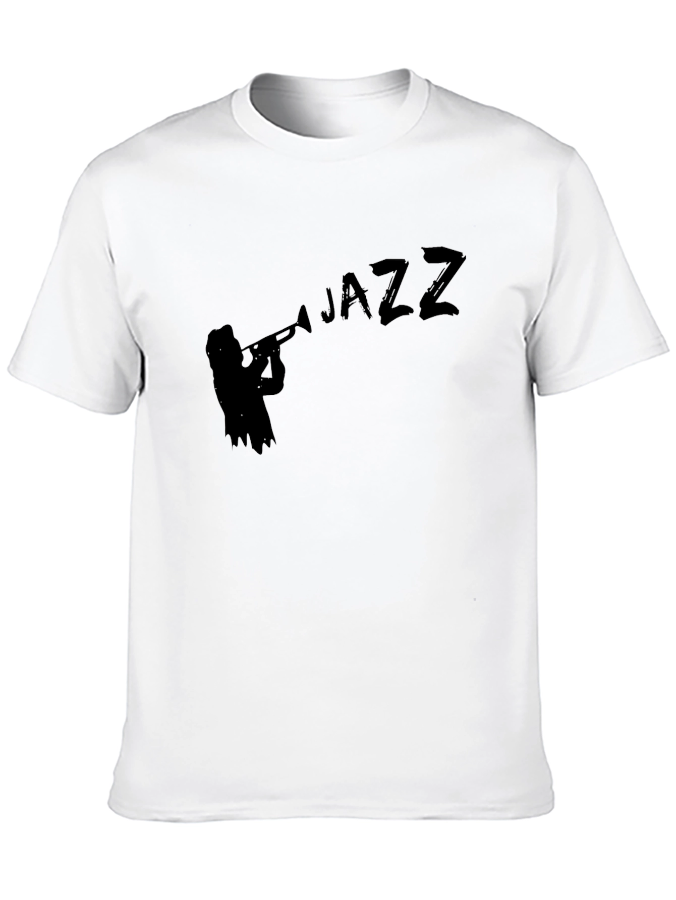 Jazz Musician Silhouette Black T-Shirt