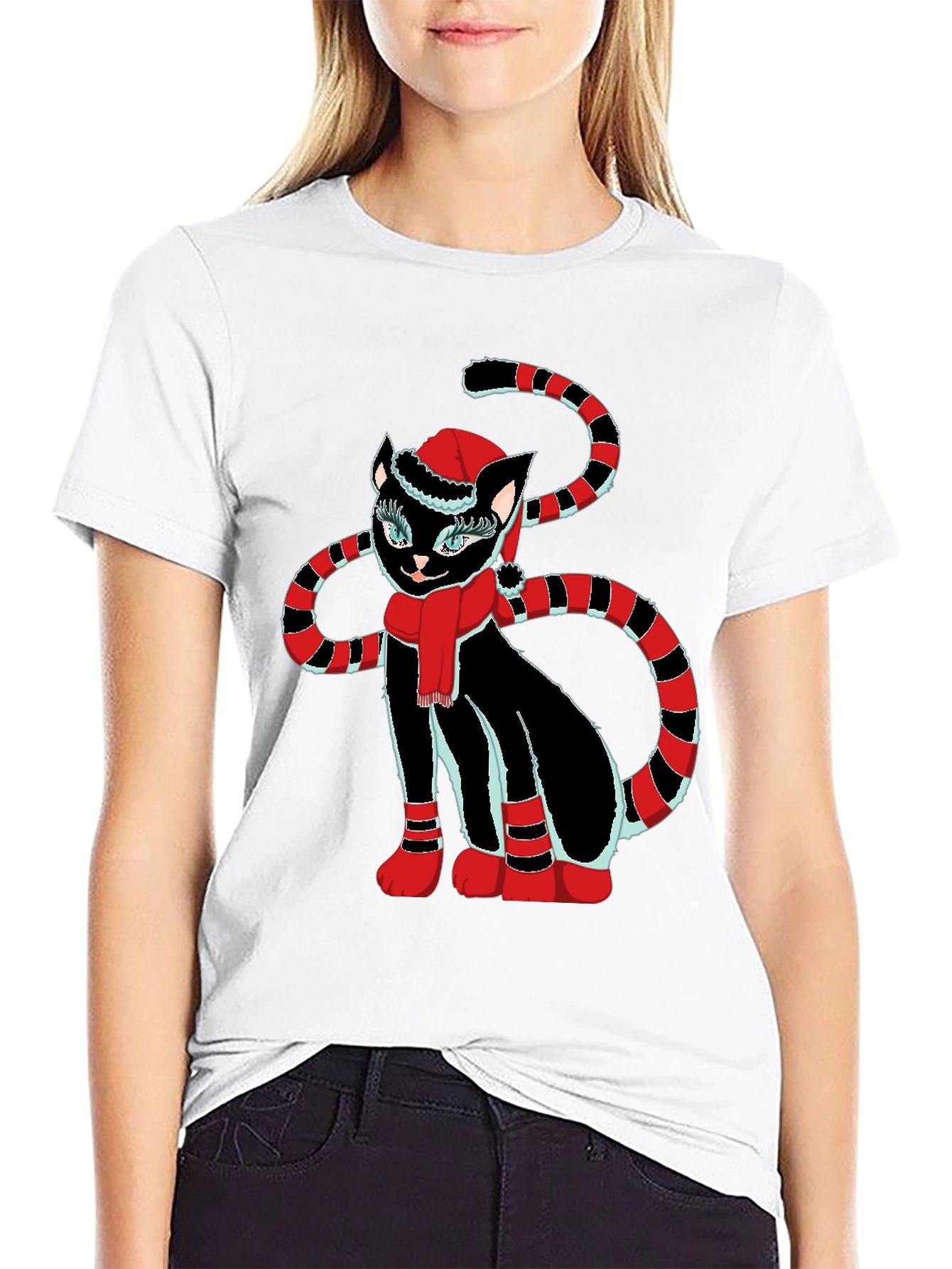 Festive Cat T-Shirt