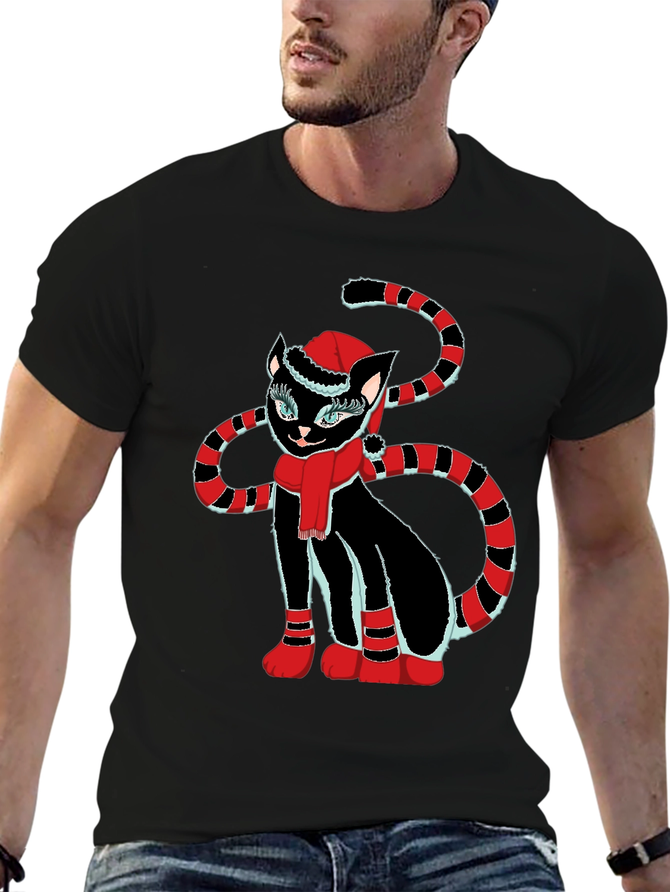 Festive Cat T-Shirt