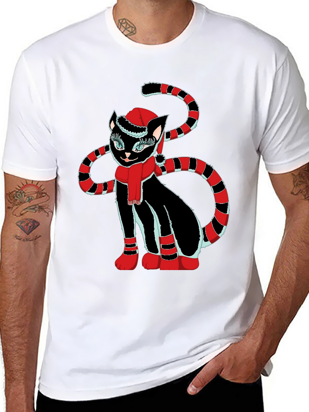 Festive Cat T-Shirt