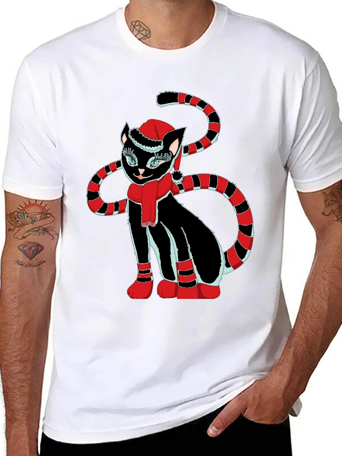 Festive Cat T-Shirt