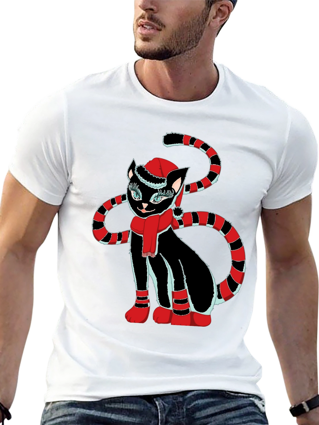 Festive Cat T-Shirt