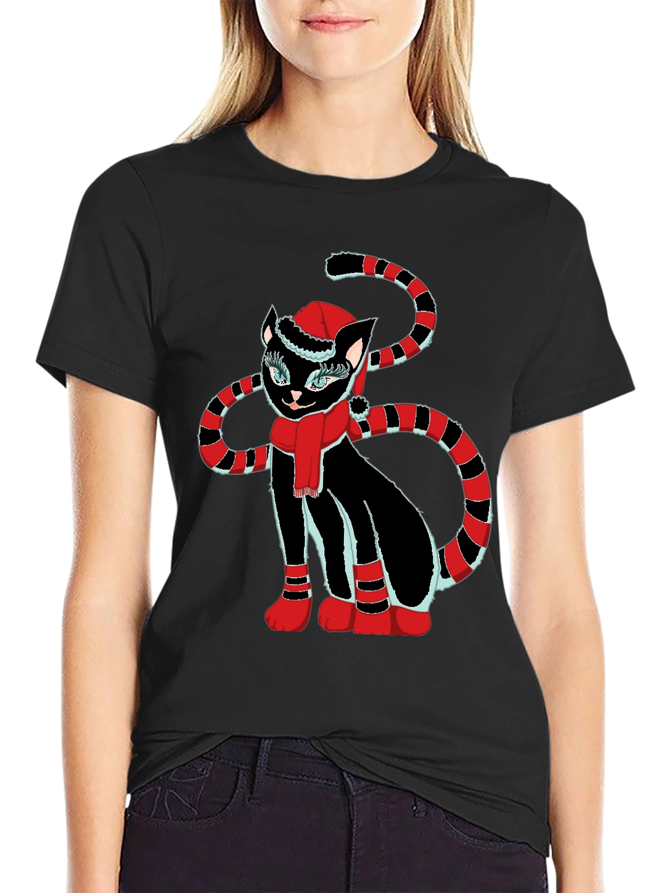 Festive Cat T-Shirt