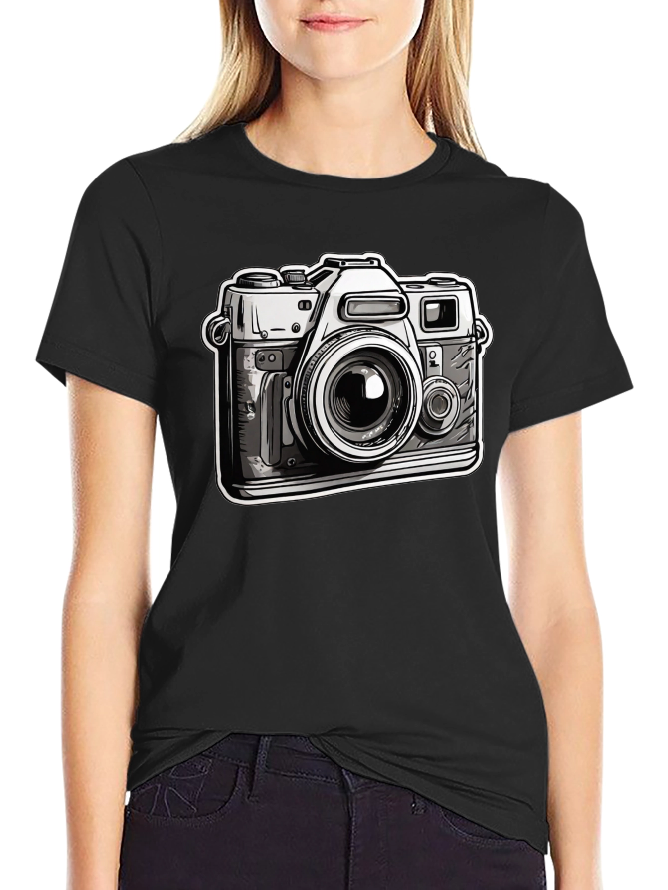 Vintage Camera Graphic Tee - Photographer T-Shirt