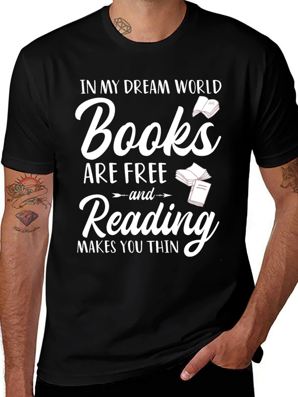 Books Are Free Reading Makes You Thin T-Shirt