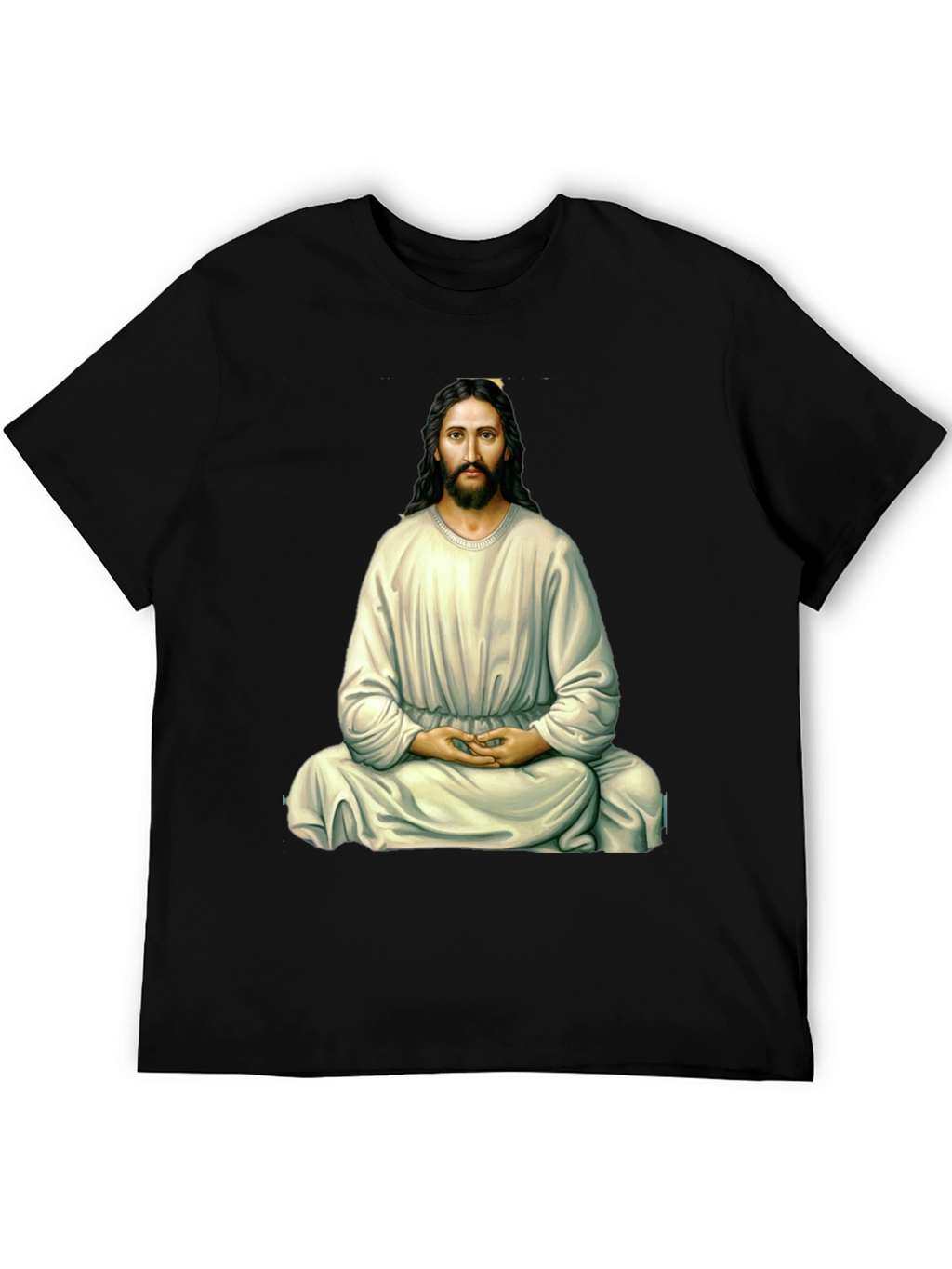 Zen Jesus Graphic T-Shirt - Meditating Messiah Tee