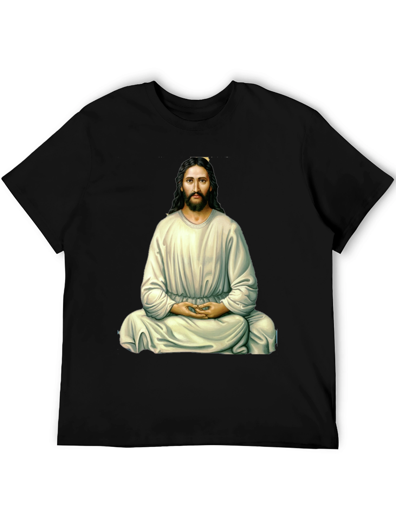 Zen Jesus Graphic T-Shirt - Meditating Messiah Tee